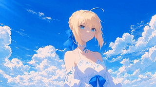 Saber·蓝天白云礼裙