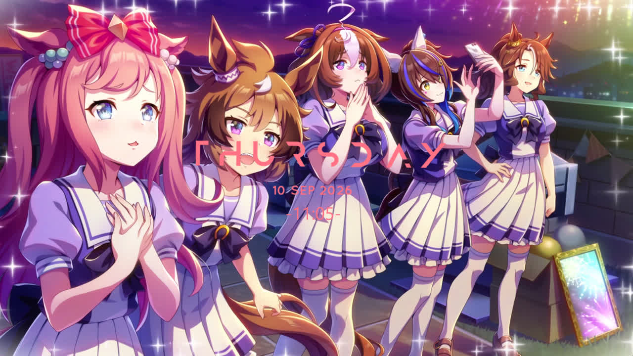 赛马娘 - Days Flying By。活动过场动画【动态壁纸】。