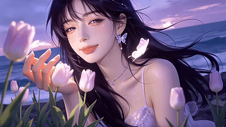 花间引碟女神