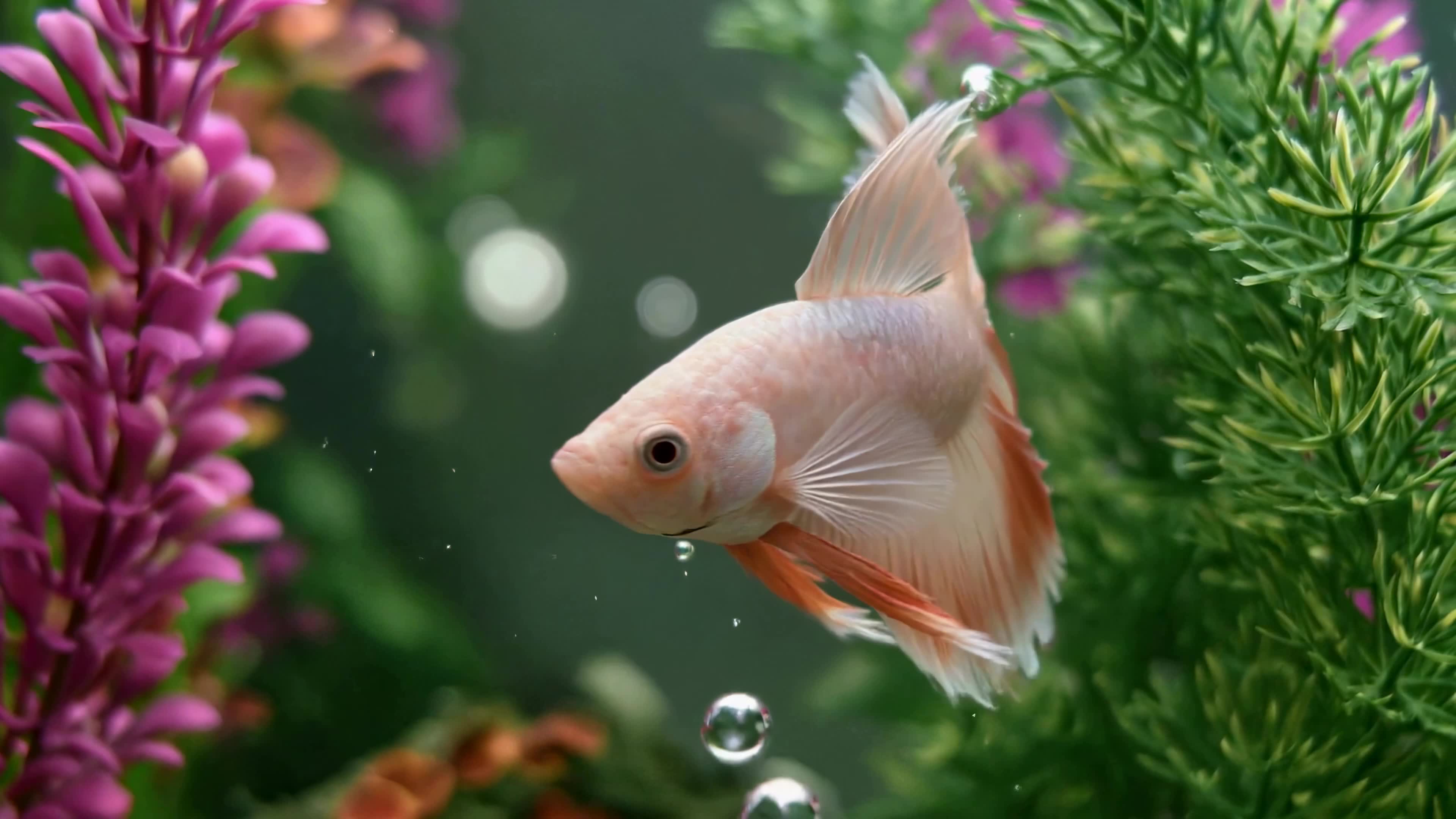 粉尾斗鱼 灵动水世界