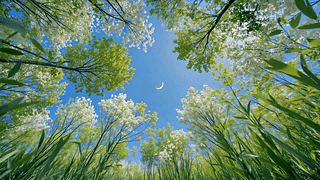 仰观春林晴空