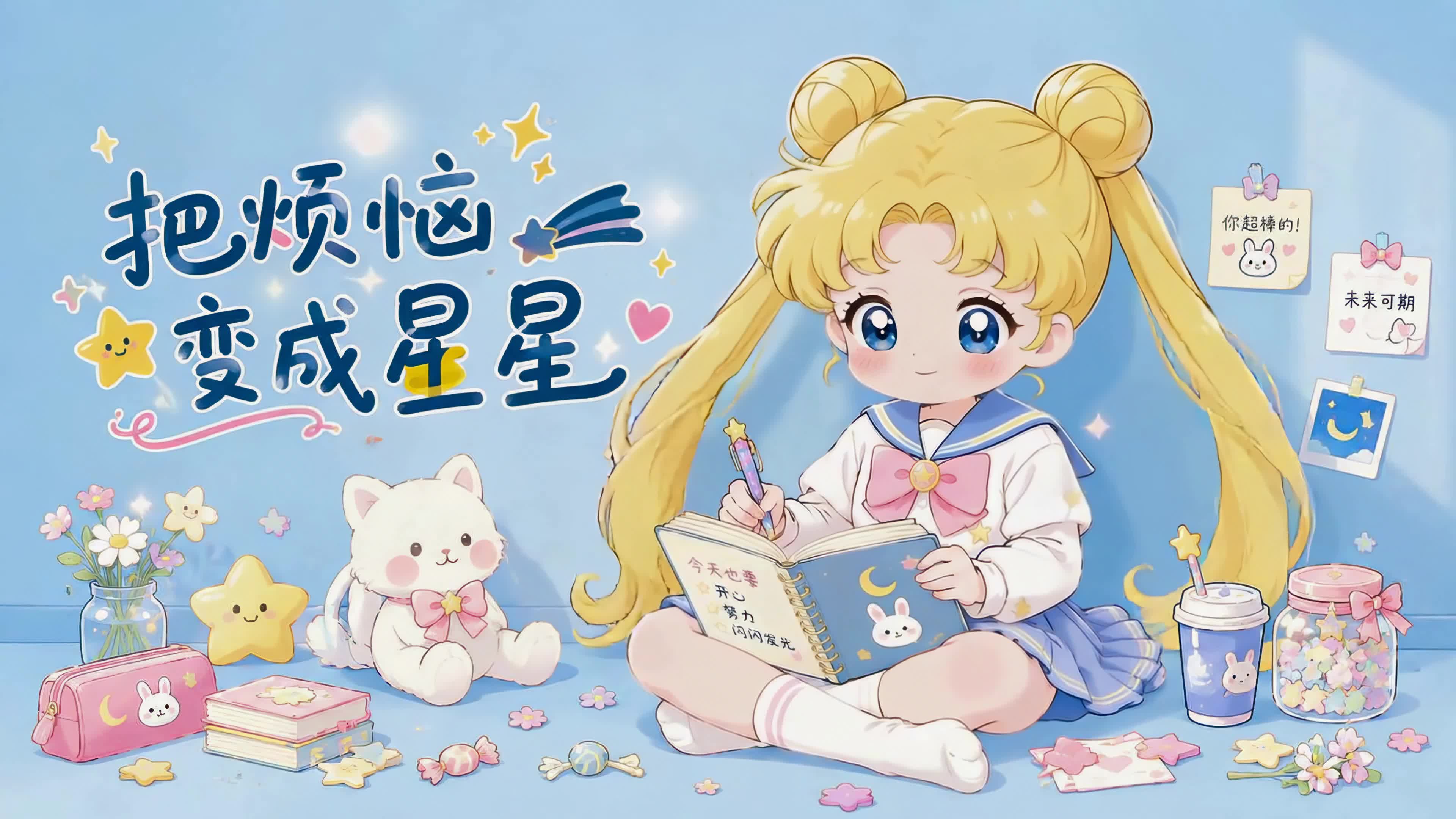 把烦恼变成星星