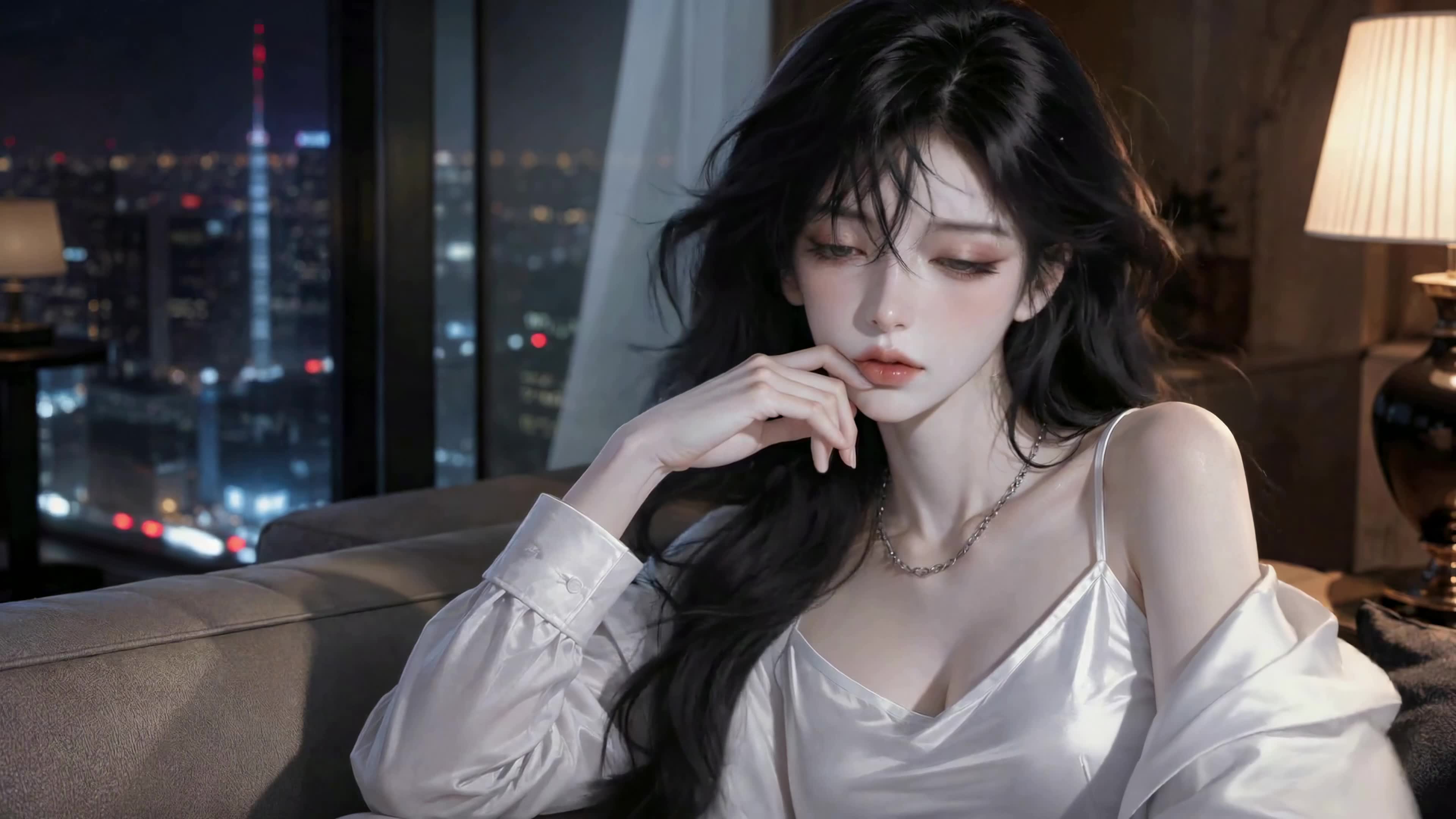 夜都慵懒清冷美人