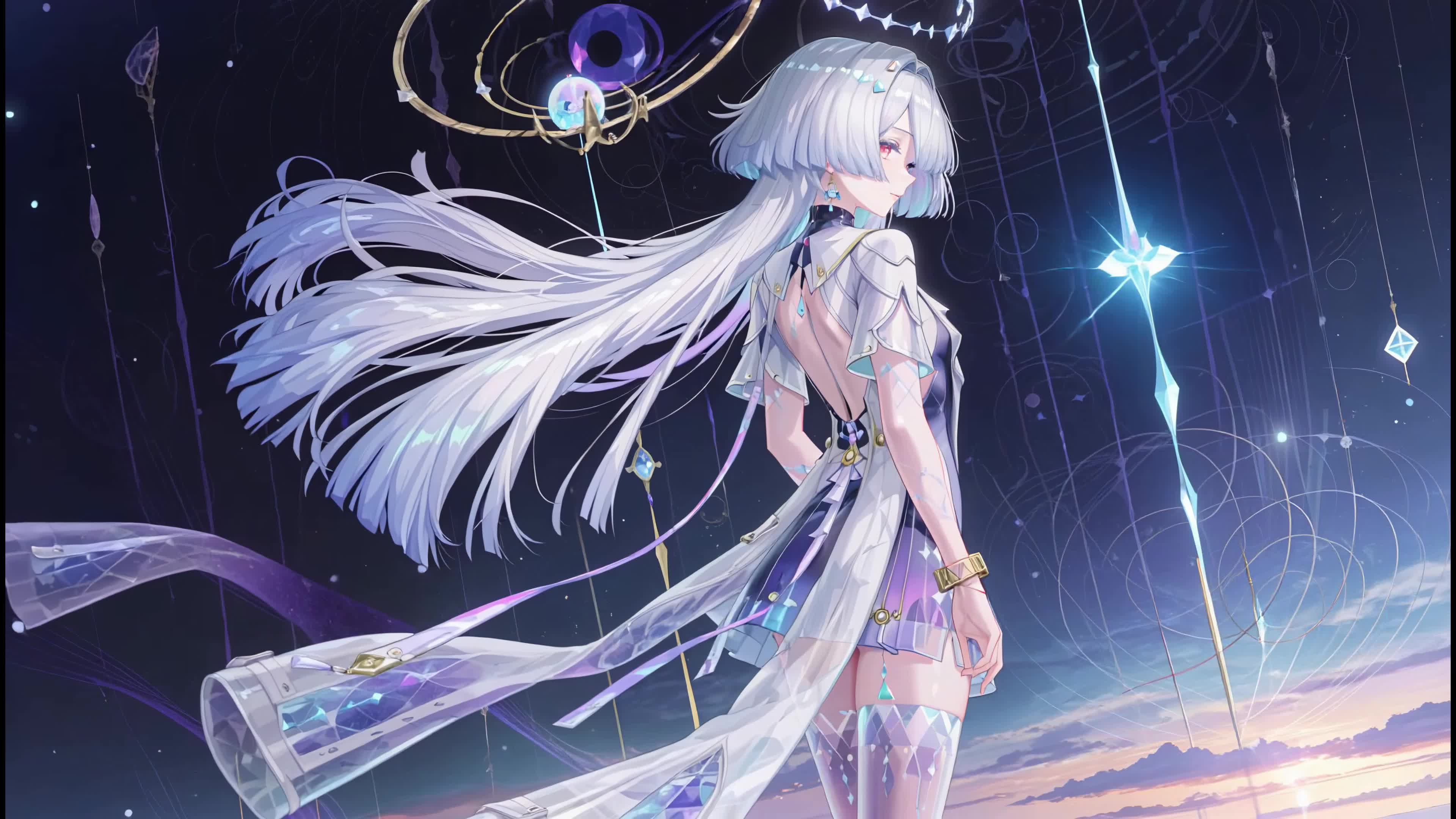 银发梦幻少女莫宁