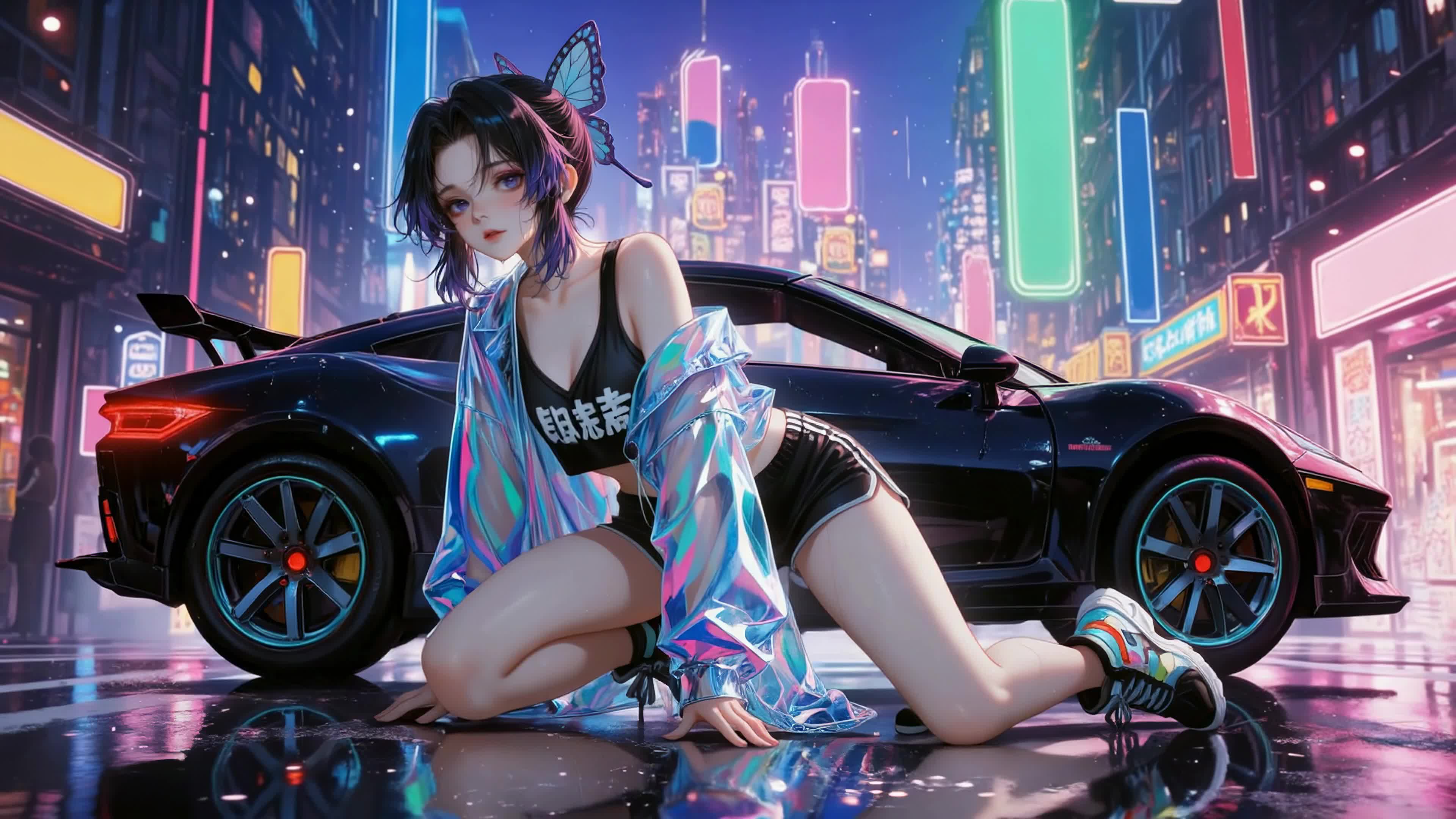 霓虹都市跑车少女