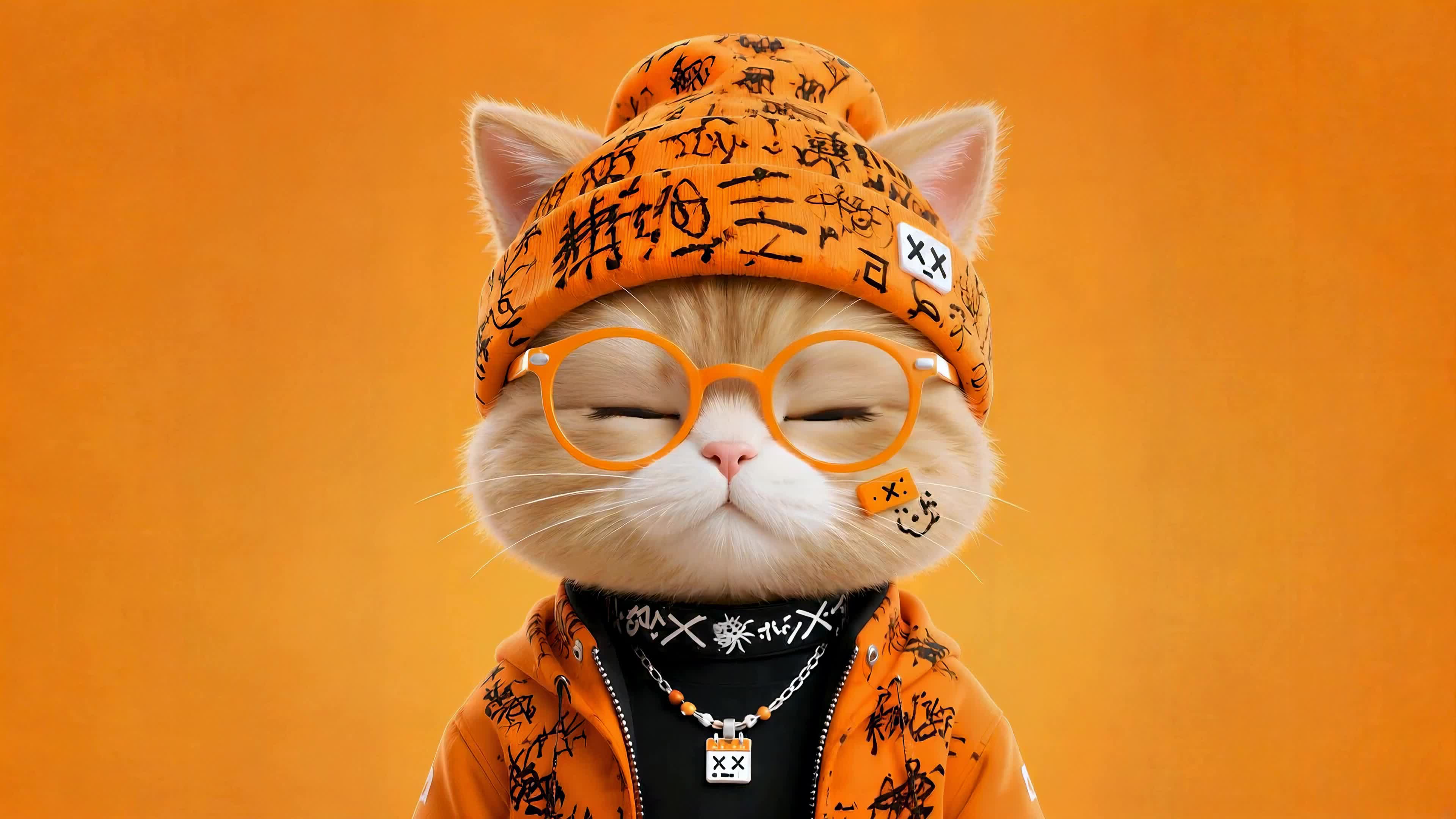 俏皮潮流橘猫