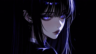 暗夜紫眸少女