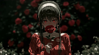 雨中红玫瑰少女约尔