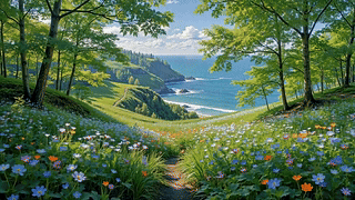 滨海林间花径