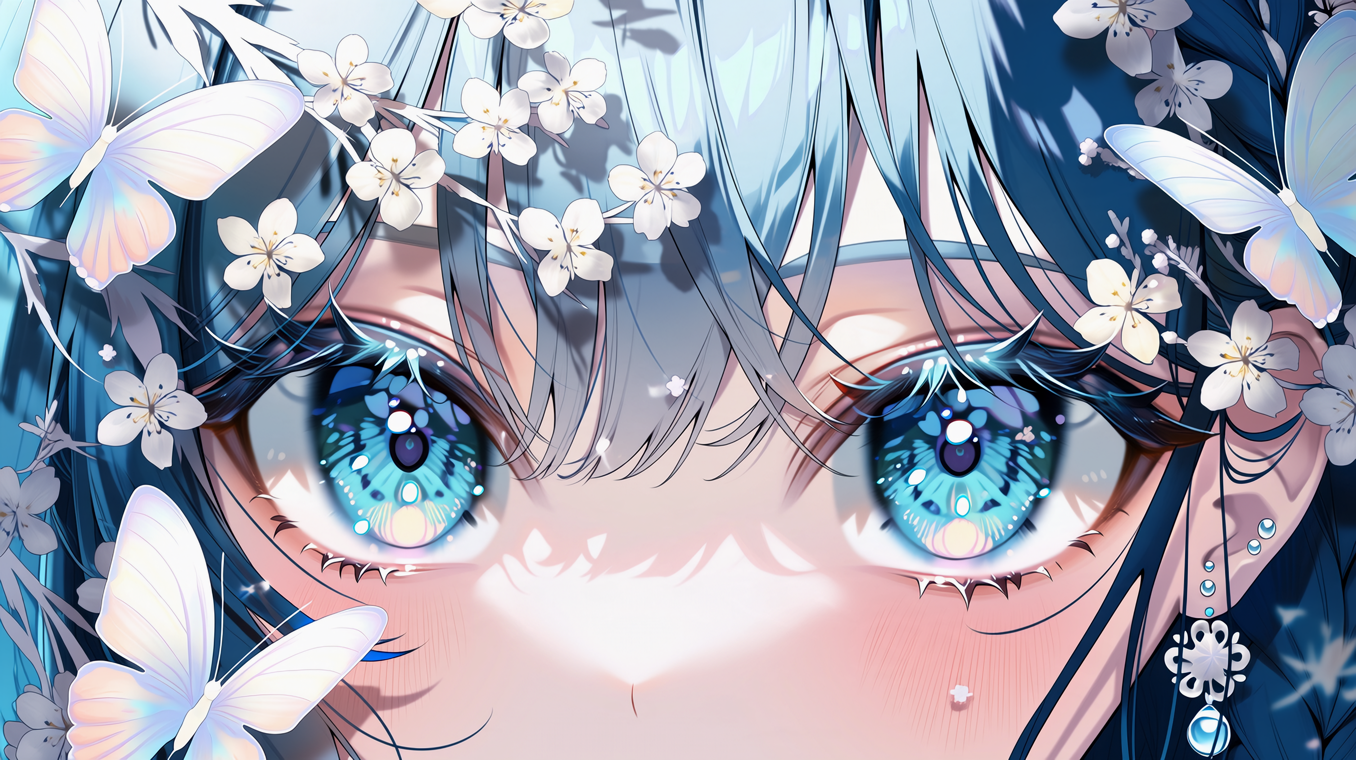 蓝发少女