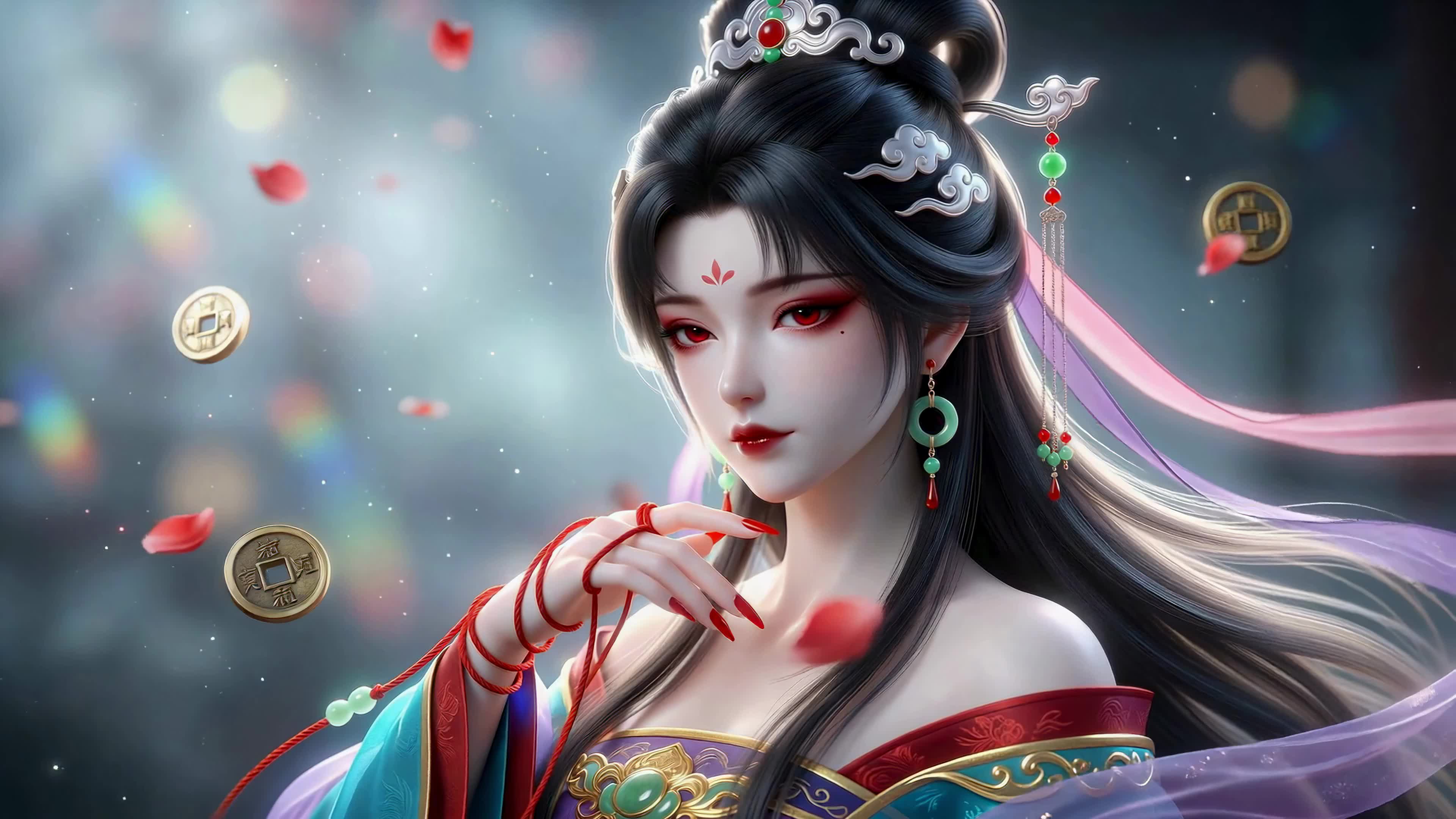 朱砂红眸古风美人