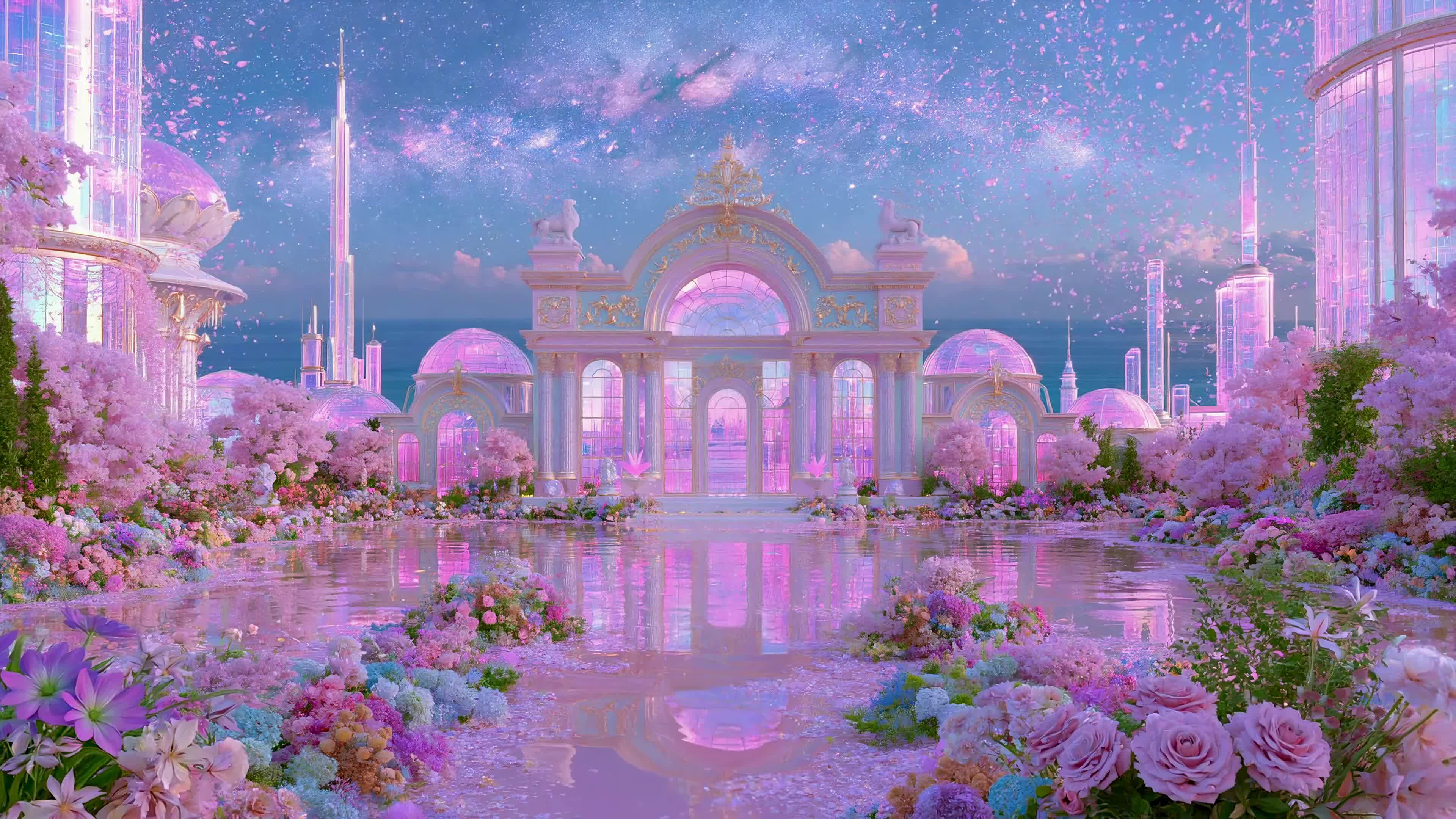 梦幻花境粉色宫殿
