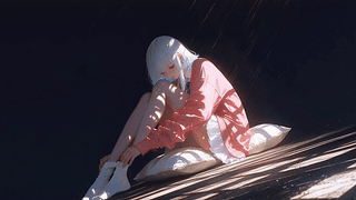 二次元忧郁美女壁纸