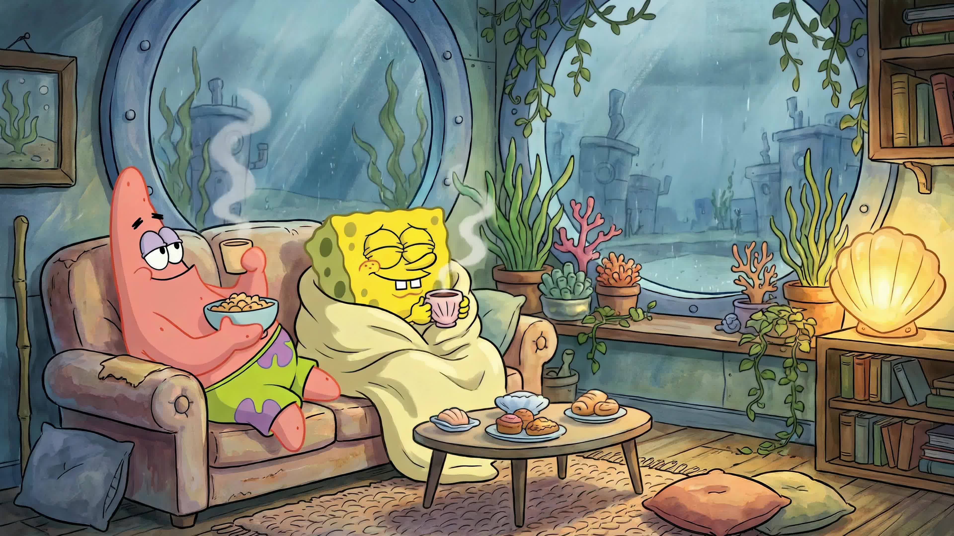 雨天好友悠闲小聚