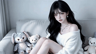 慵懒居家少女