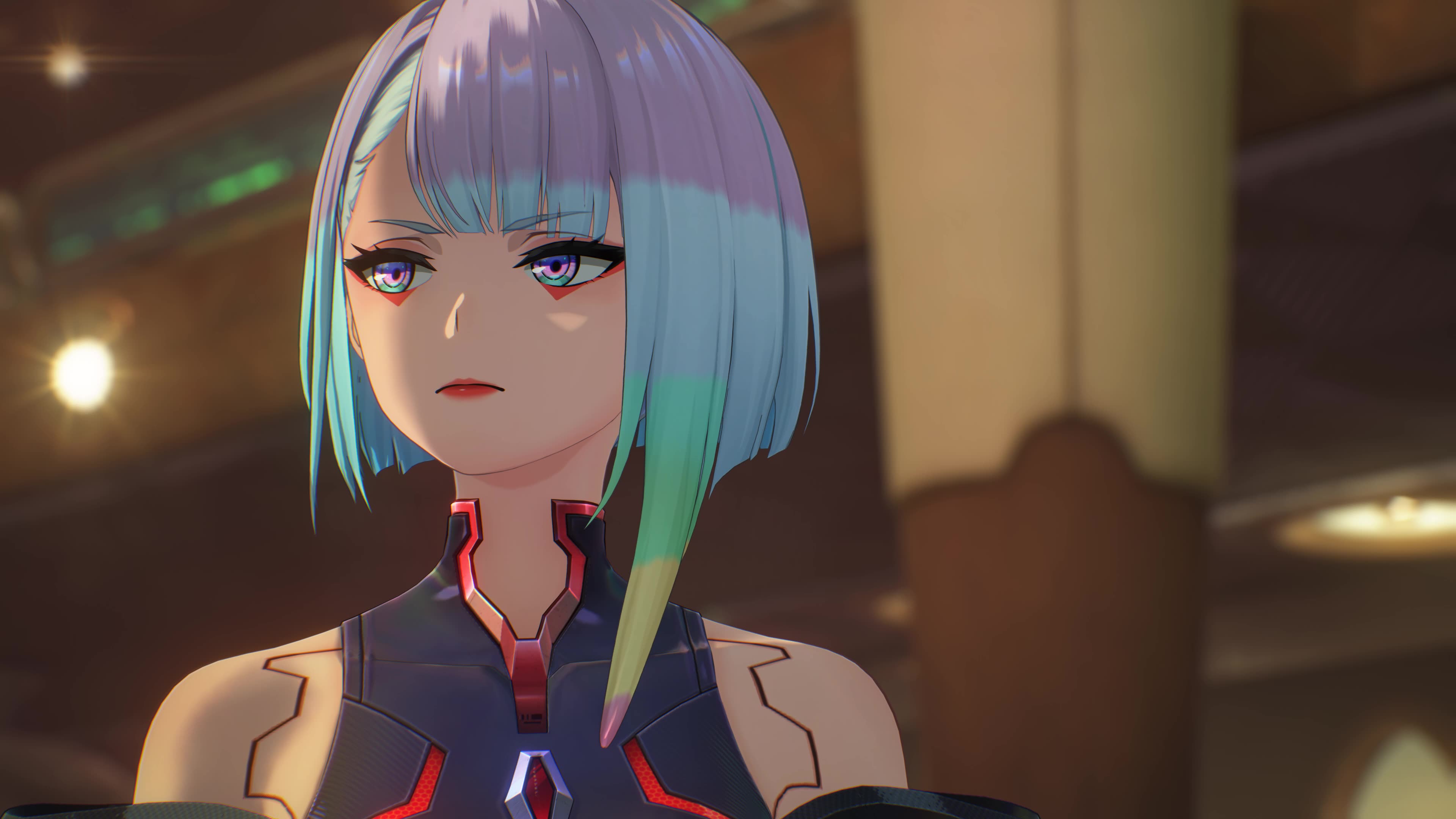Lucy Face Side | 鸣潮 x 赛博朋克 | 4K 120fps | DLAA | RT 高