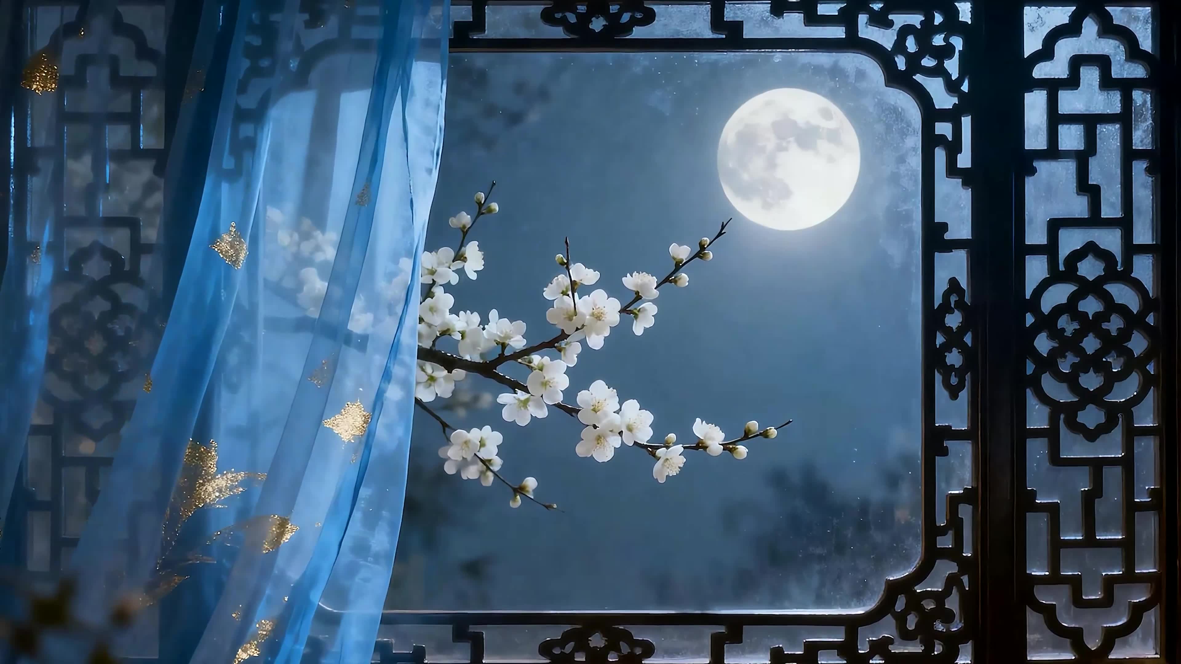 夜景月圆之夜
