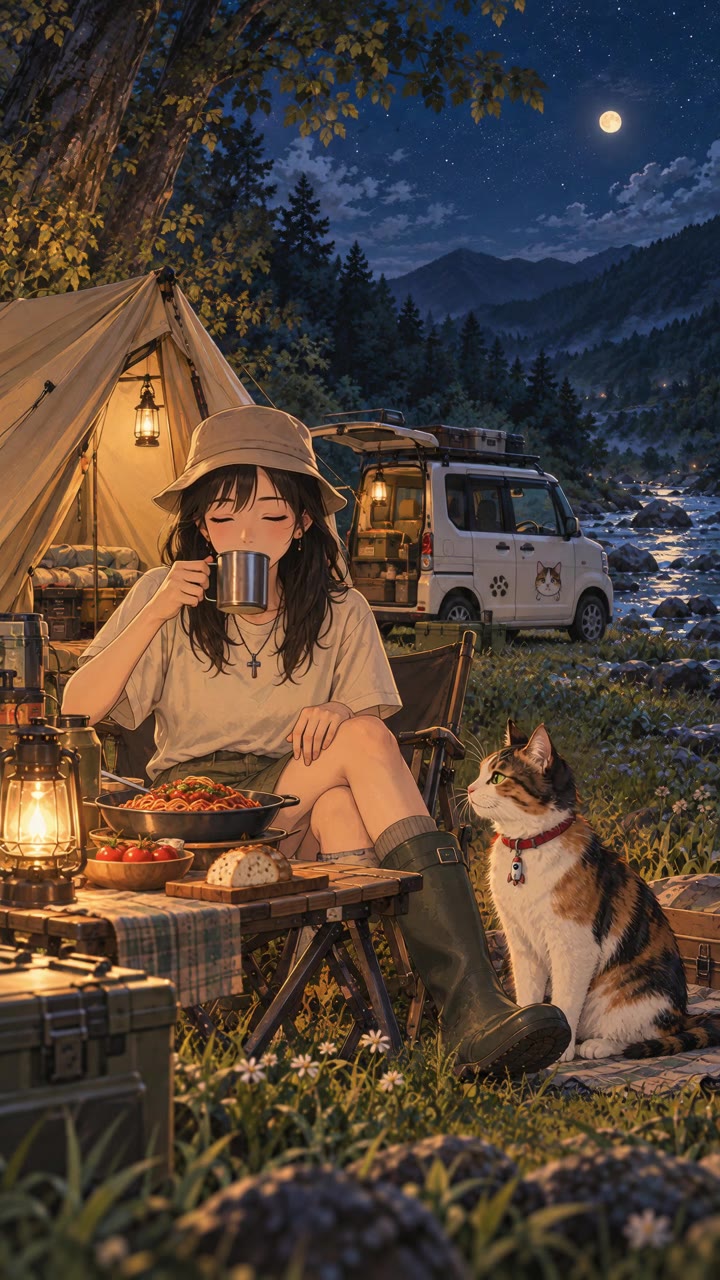 MORI露營-風起之前的溪谷晚餐｜Idle Tents Lofi