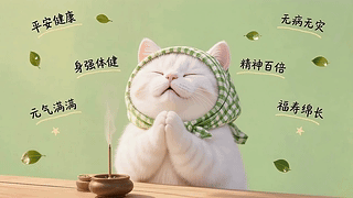 祈福小猫