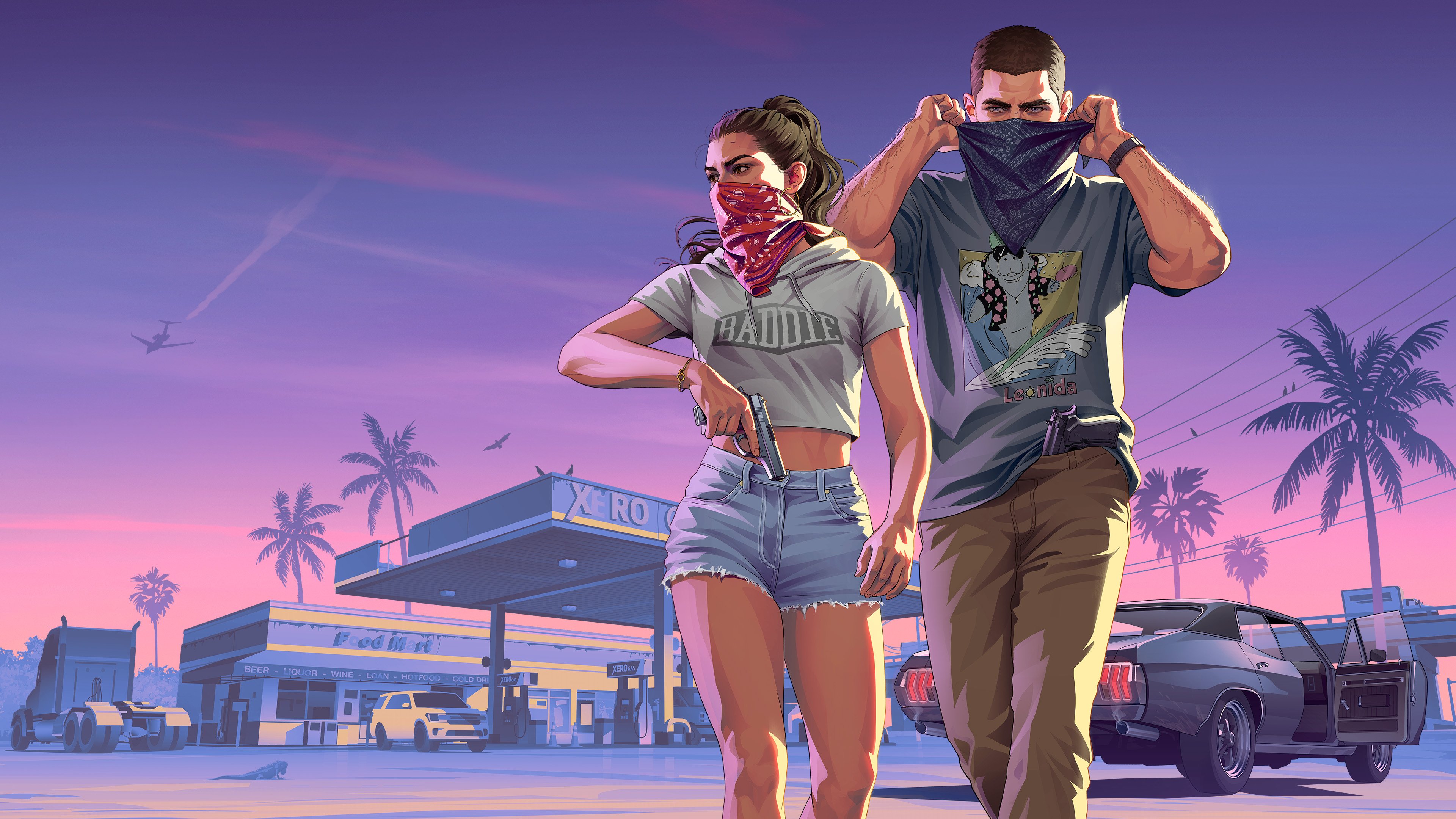 《GTA6》杰森杜瓦尔 露西亚 4K游戏壁纸