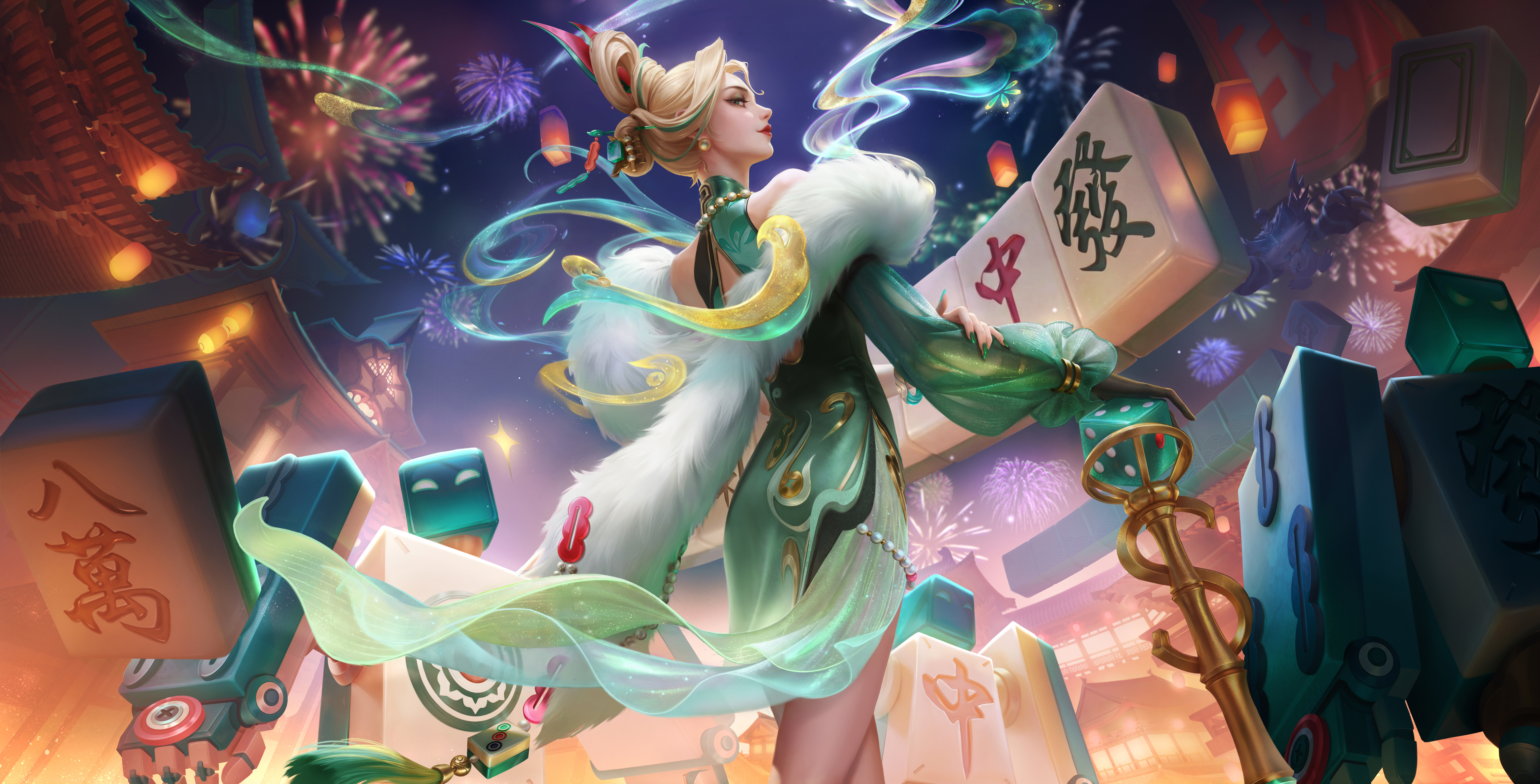 【米莱狄-青瓷雀吟】王者荣耀4k高清无水印壁纸