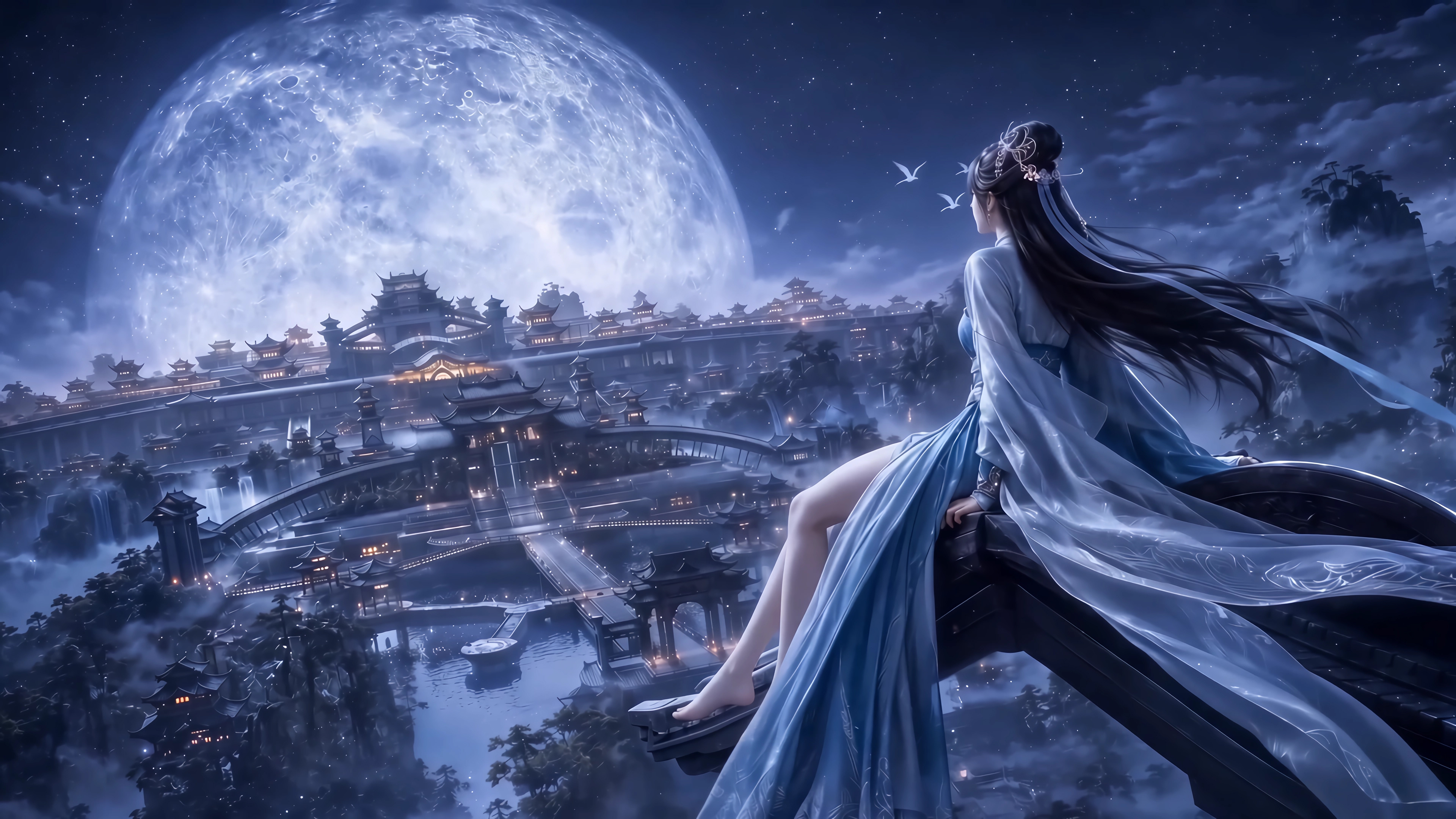 凡人修仙传 南宫婉月夜4K壁纸3840x2160