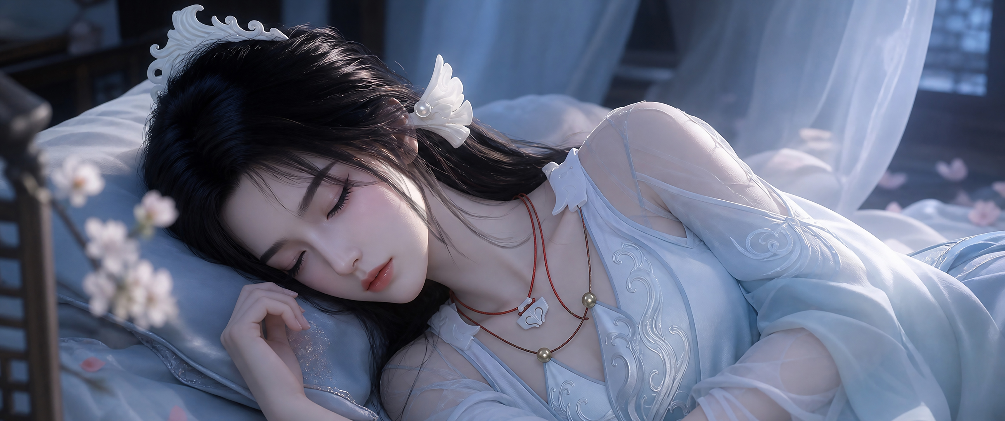 凡人修仙传宋玉 唯美 高清带鱼屏壁纸3440x1440