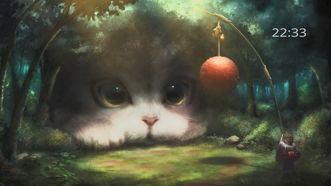 猫 + 时钟