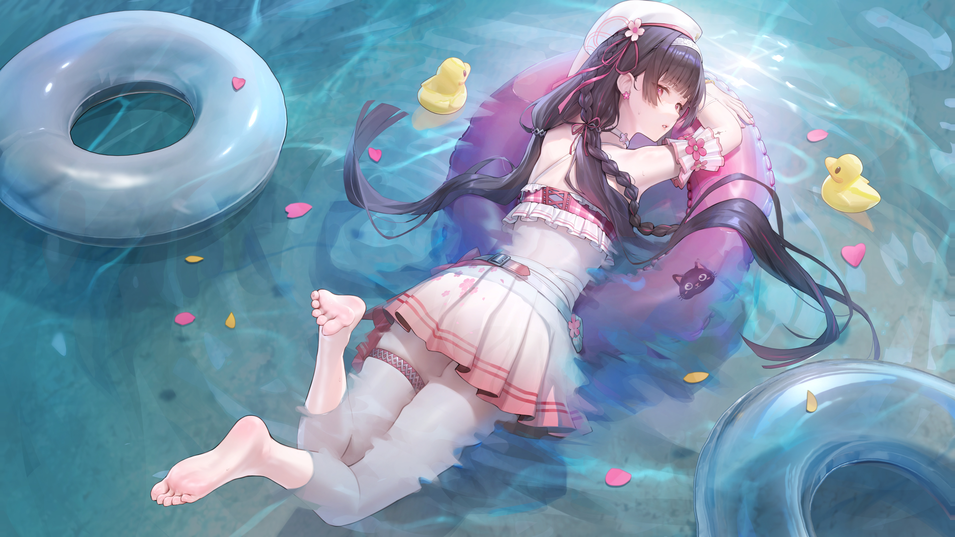 千咲 泳装 4K高清壁纸 3840x2160