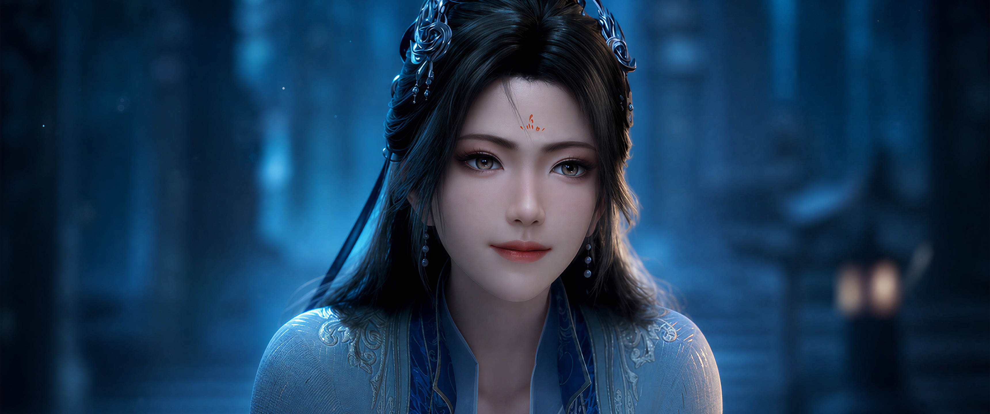 南宫婉 唯美 凡人修仙传高清带鱼屏壁纸3440x1440