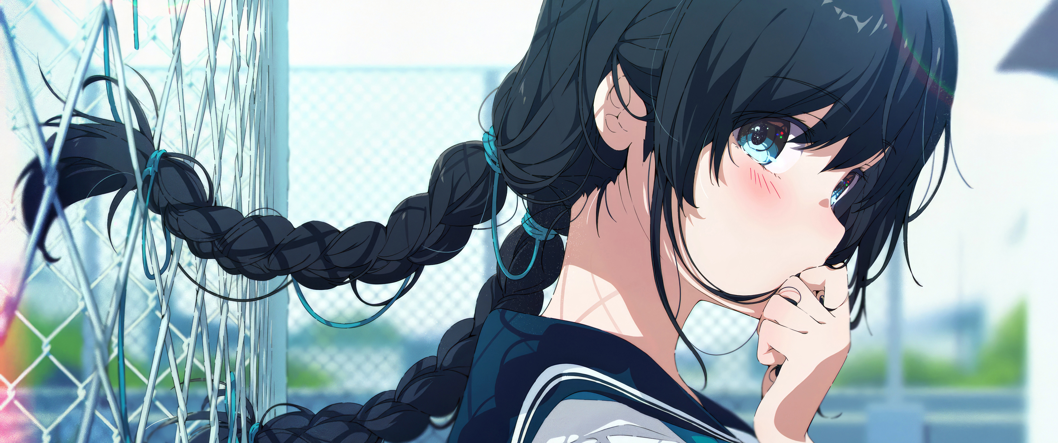 双马尾辫可爱少女3440x1440带鱼屏壁纸