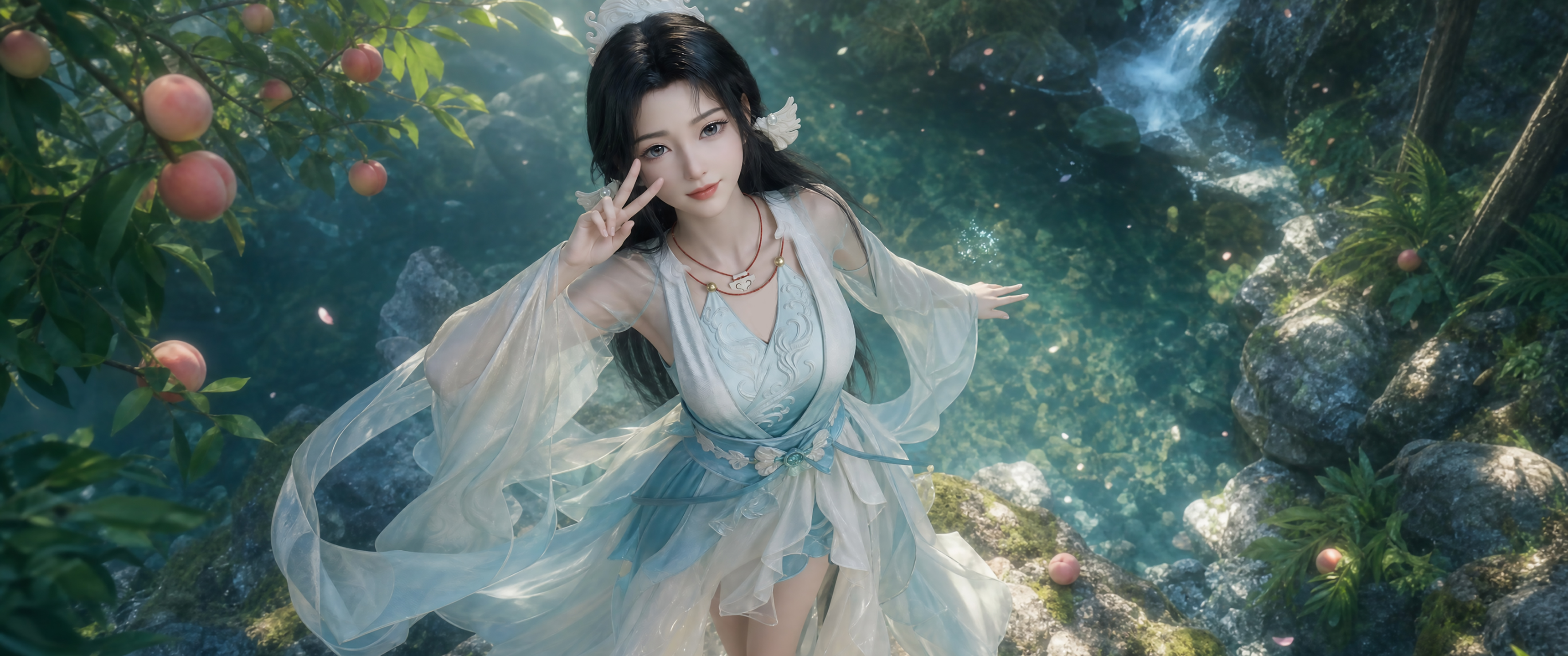 宋玉 凡人修仙传 缤纷夏日 带鱼屏高清壁纸3440x1440