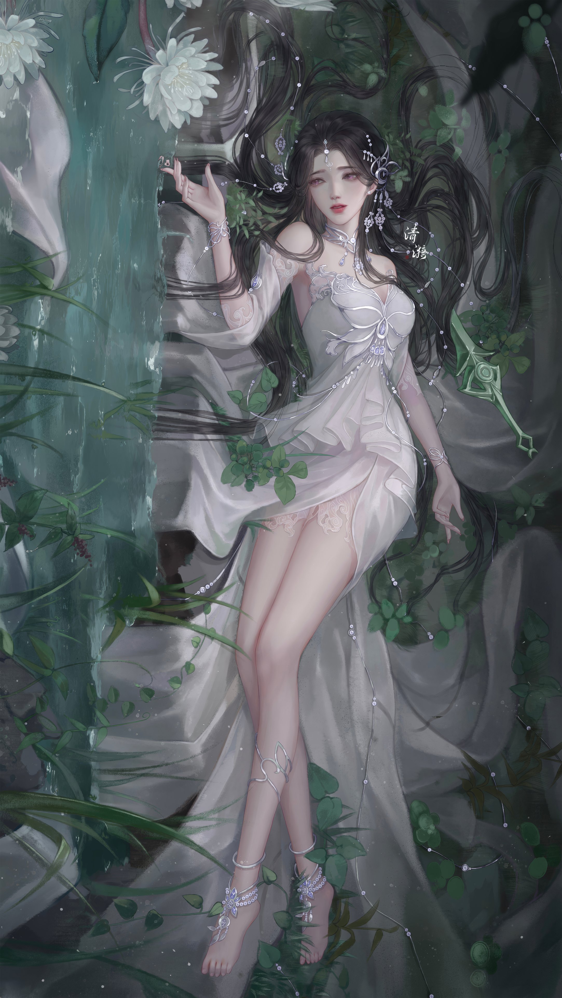 完美世界 碧水幽昙 清漪 月婵 4k手机超清壁纸
