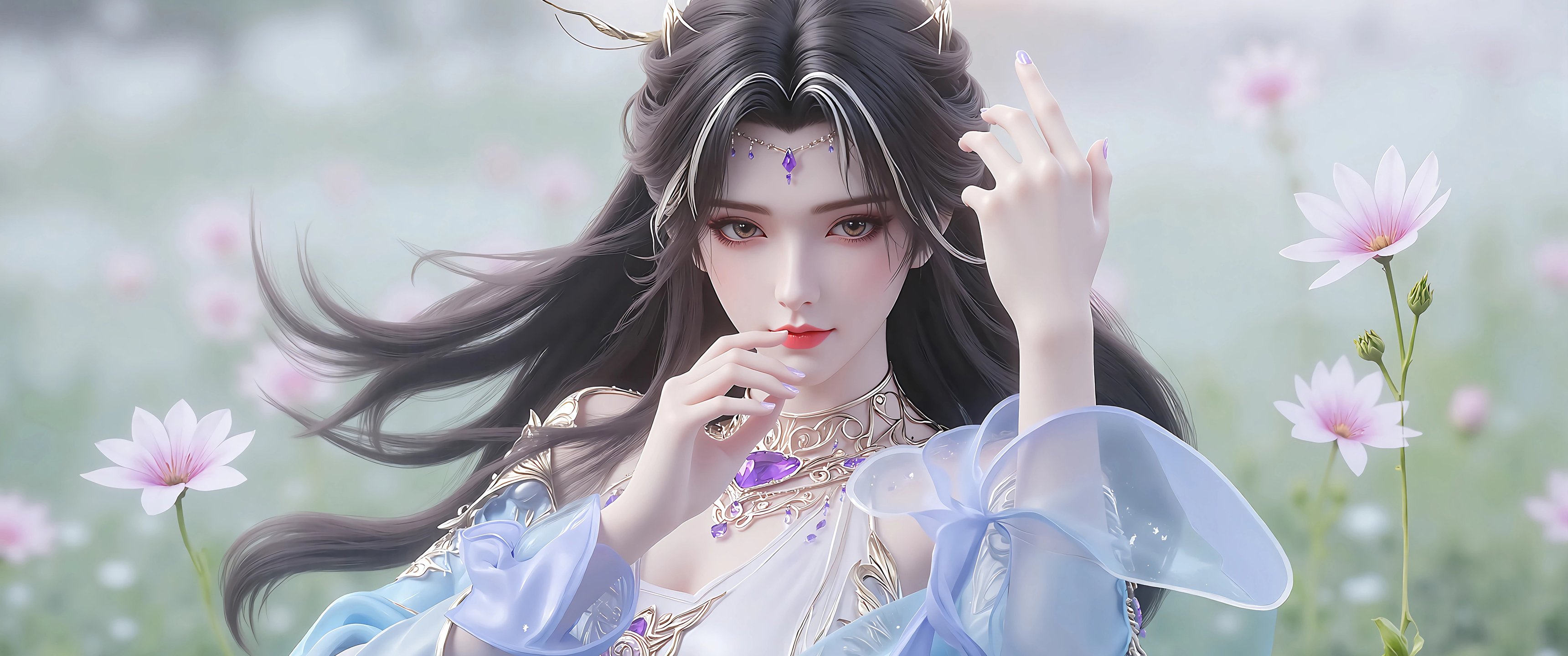 完美世界天狐仙子 3440x1440带鱼屏壁纸