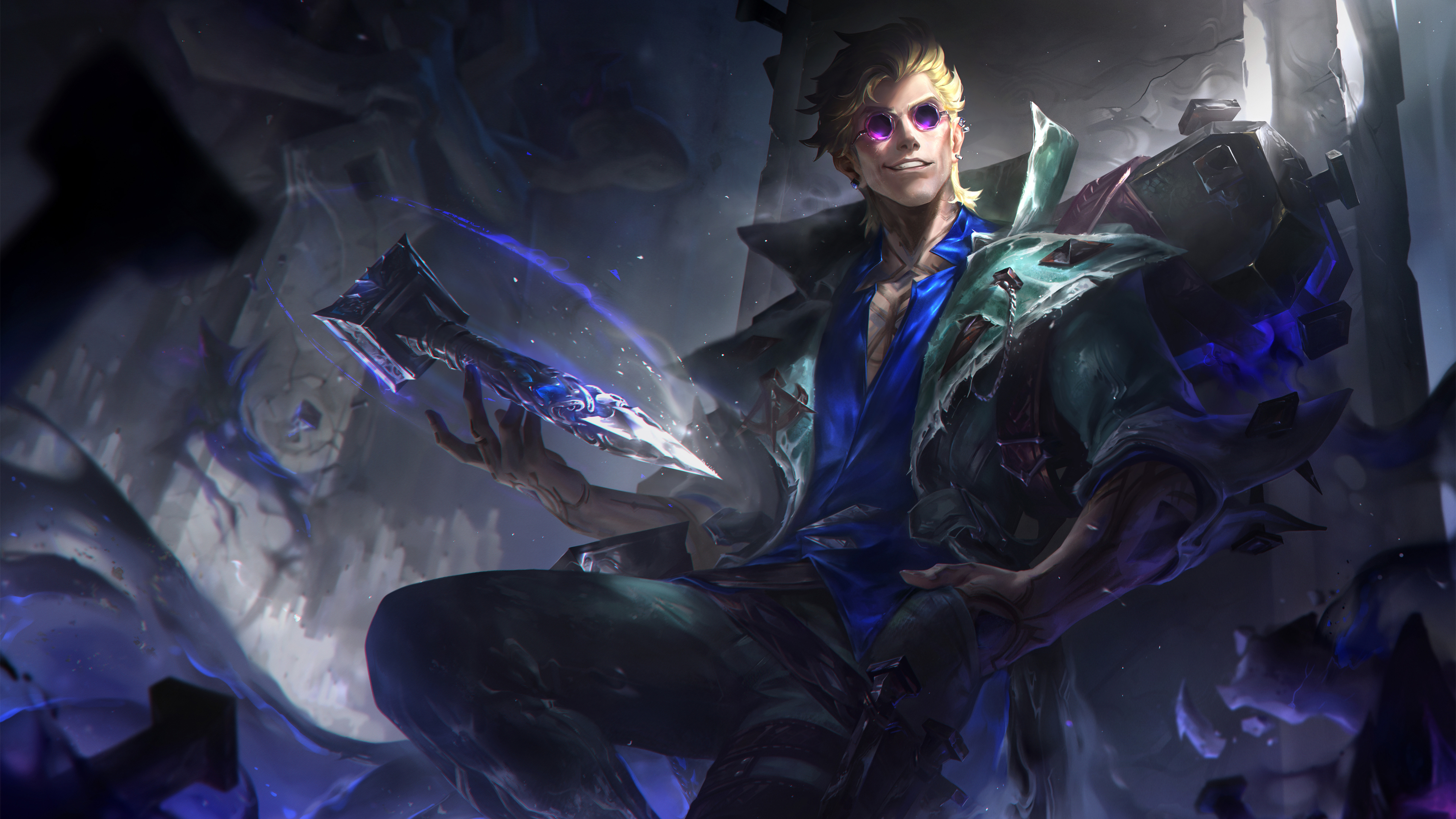 灰烬驱魔人 洛克 LOL英雄联盟高清4K游戏壁纸3840x2160