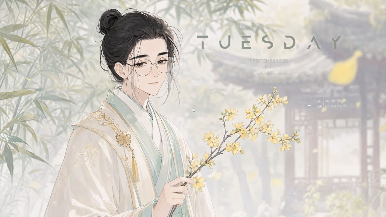 王也·少年游·竹院清晨