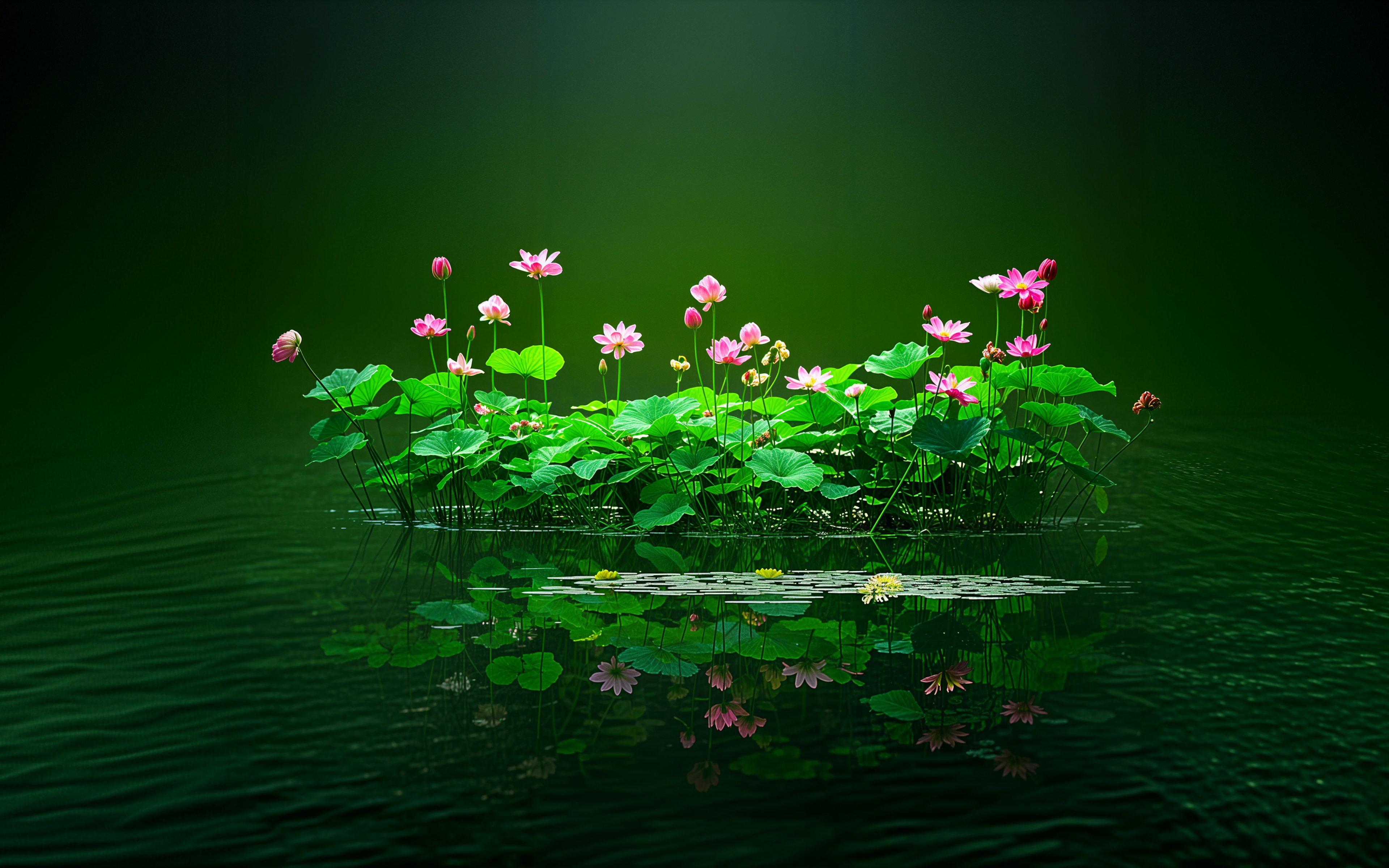 荷塘 荷花 高清4K壁纸 3840x2400