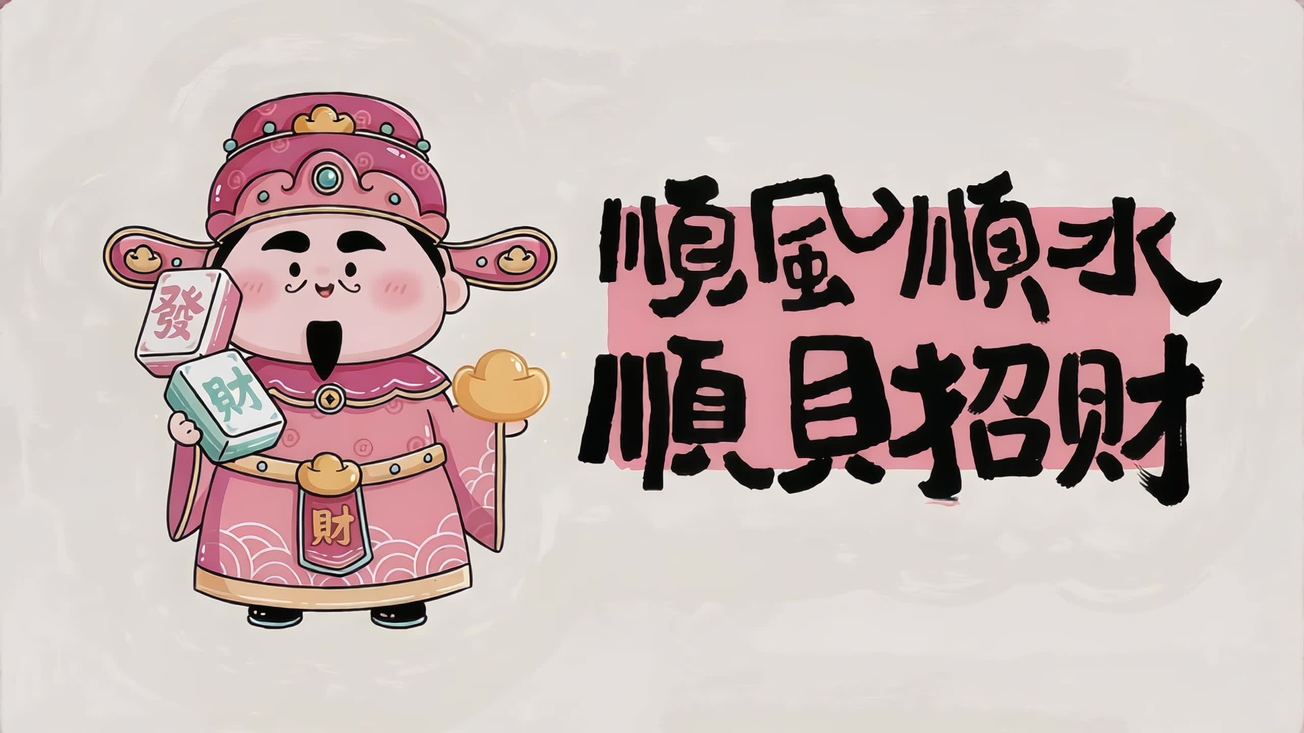 顺风顺水顺财神
