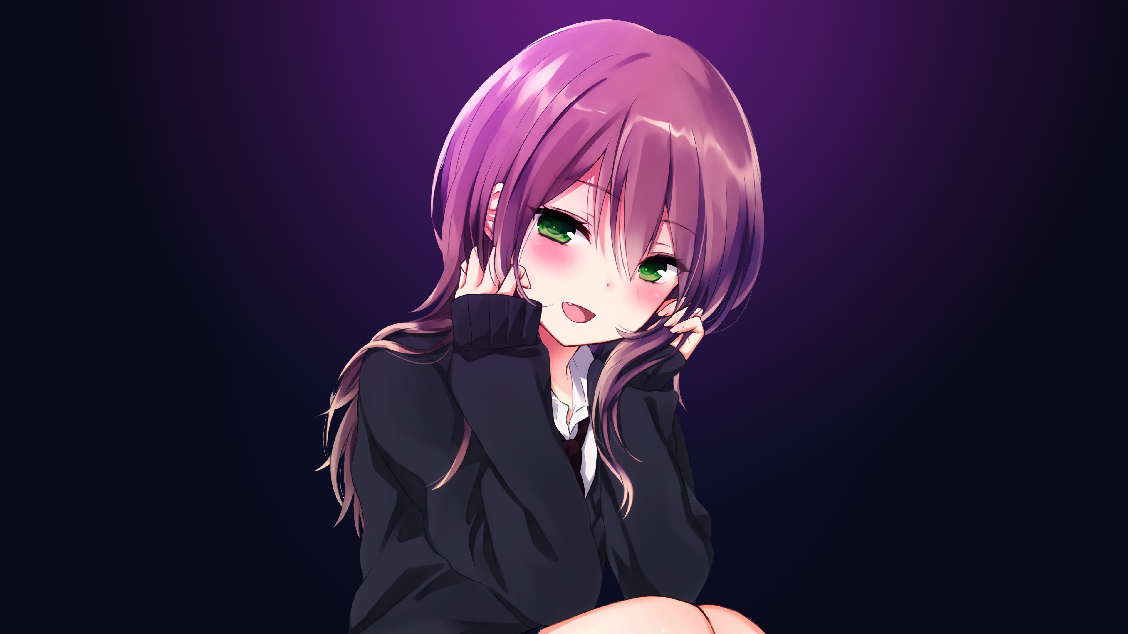 Blushy Smile 紫色头发_14772