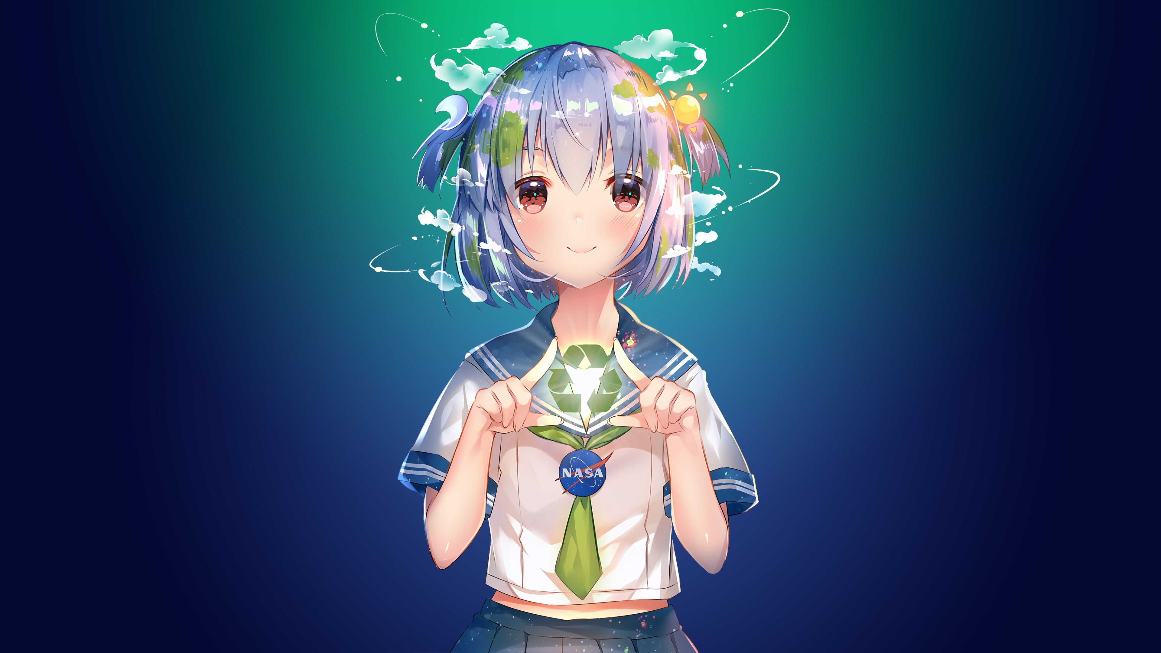 Earth-Chan 校服可爱女