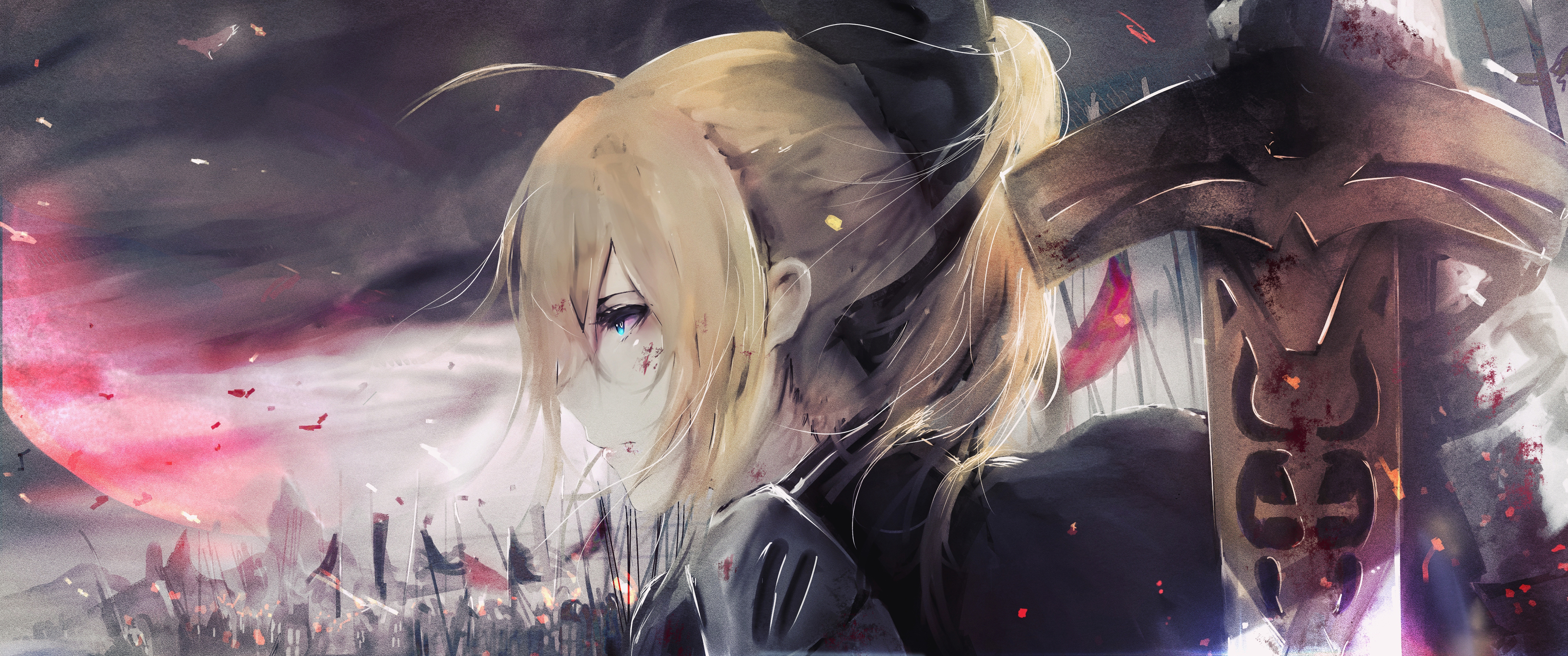 Saber Fate 3440x1440壁