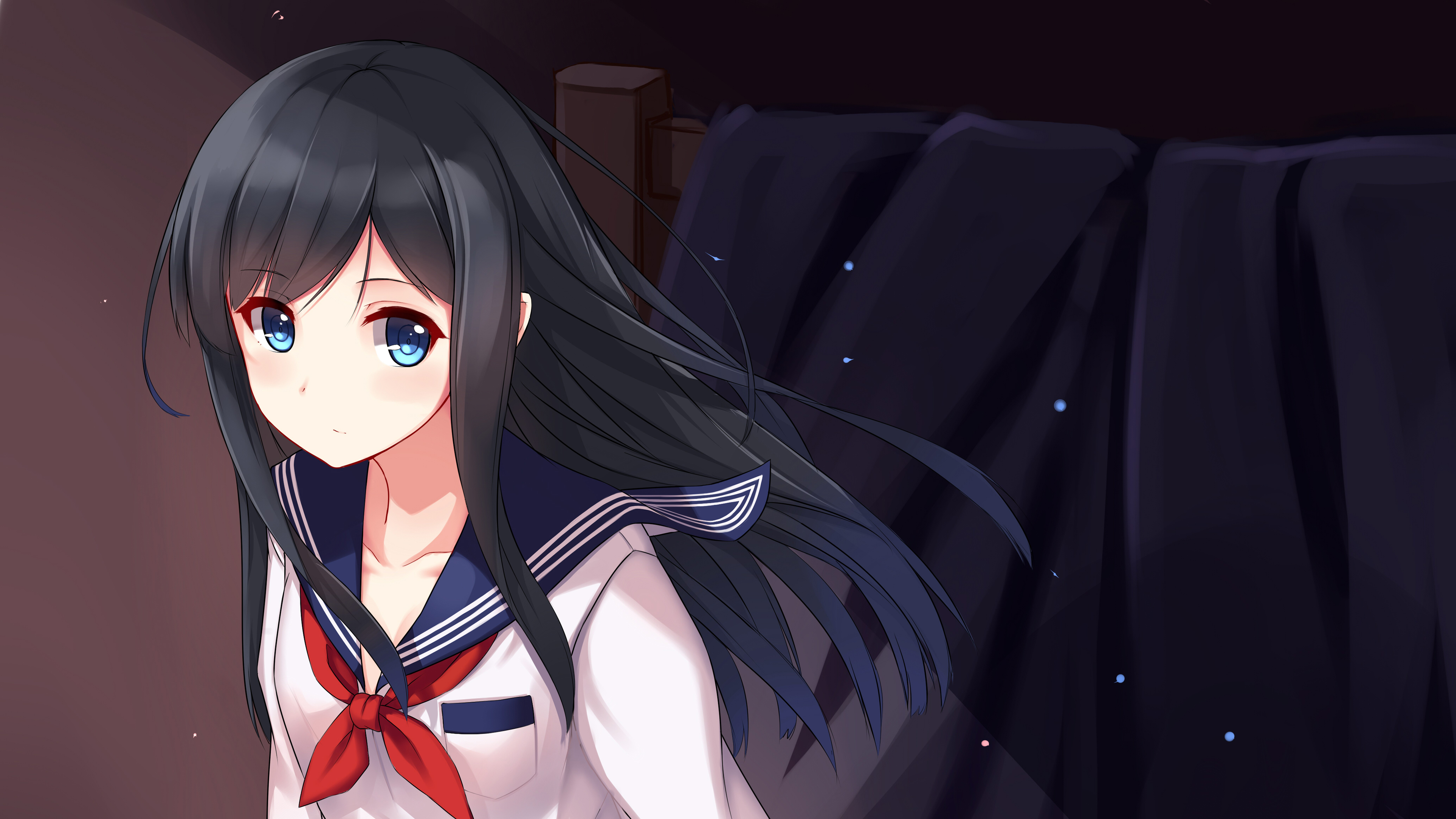 可爱战舰少女黑发 4k动