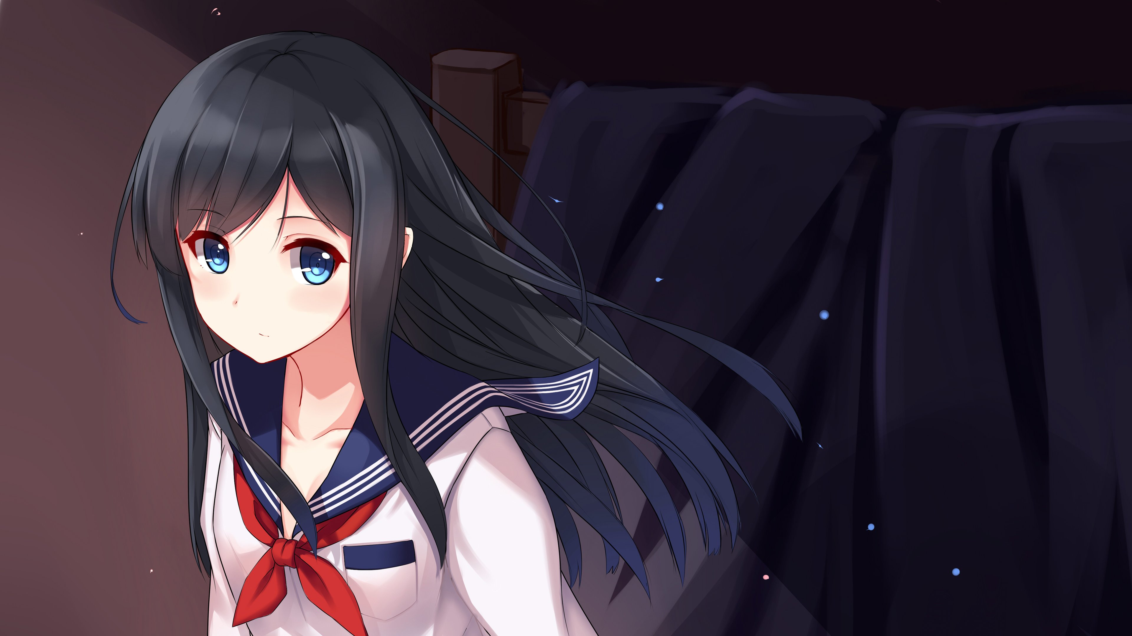 可爱战舰少女黑发 4k动