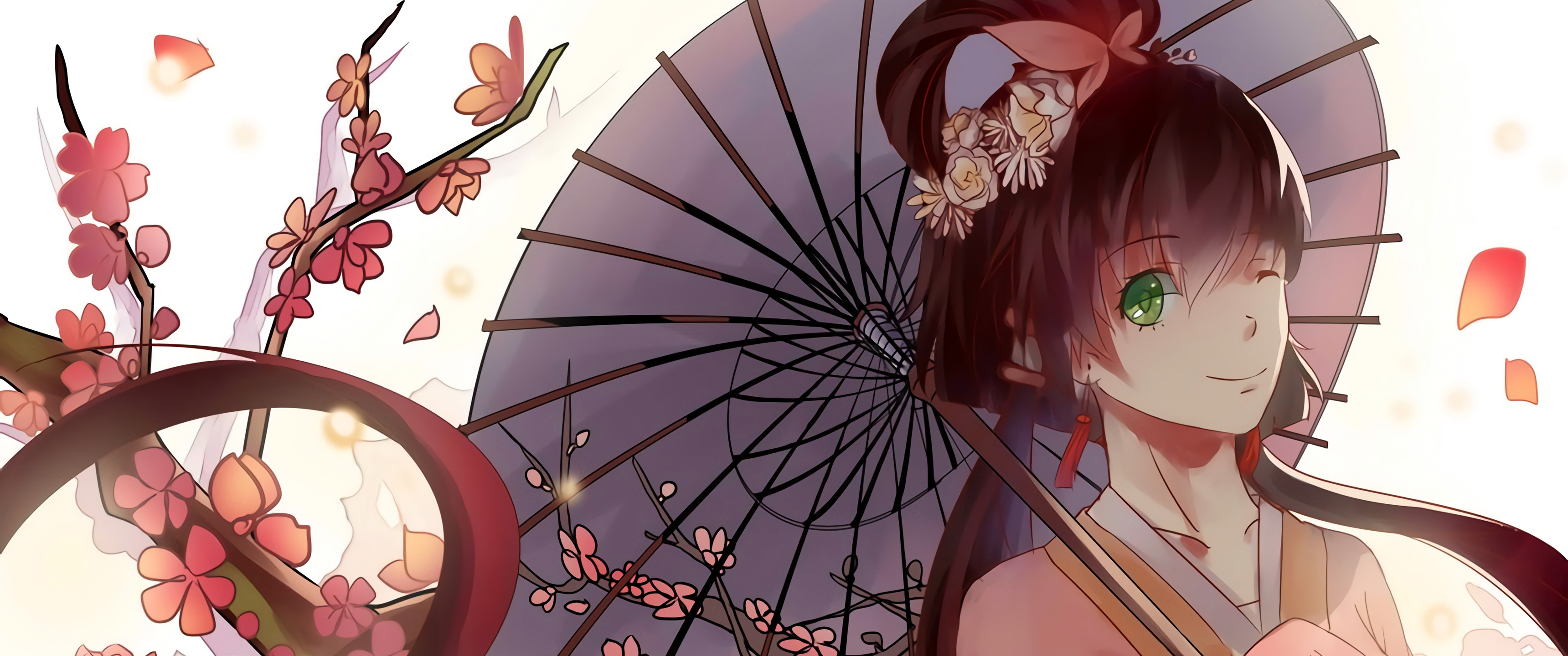 可爱汉服女子3440x1440