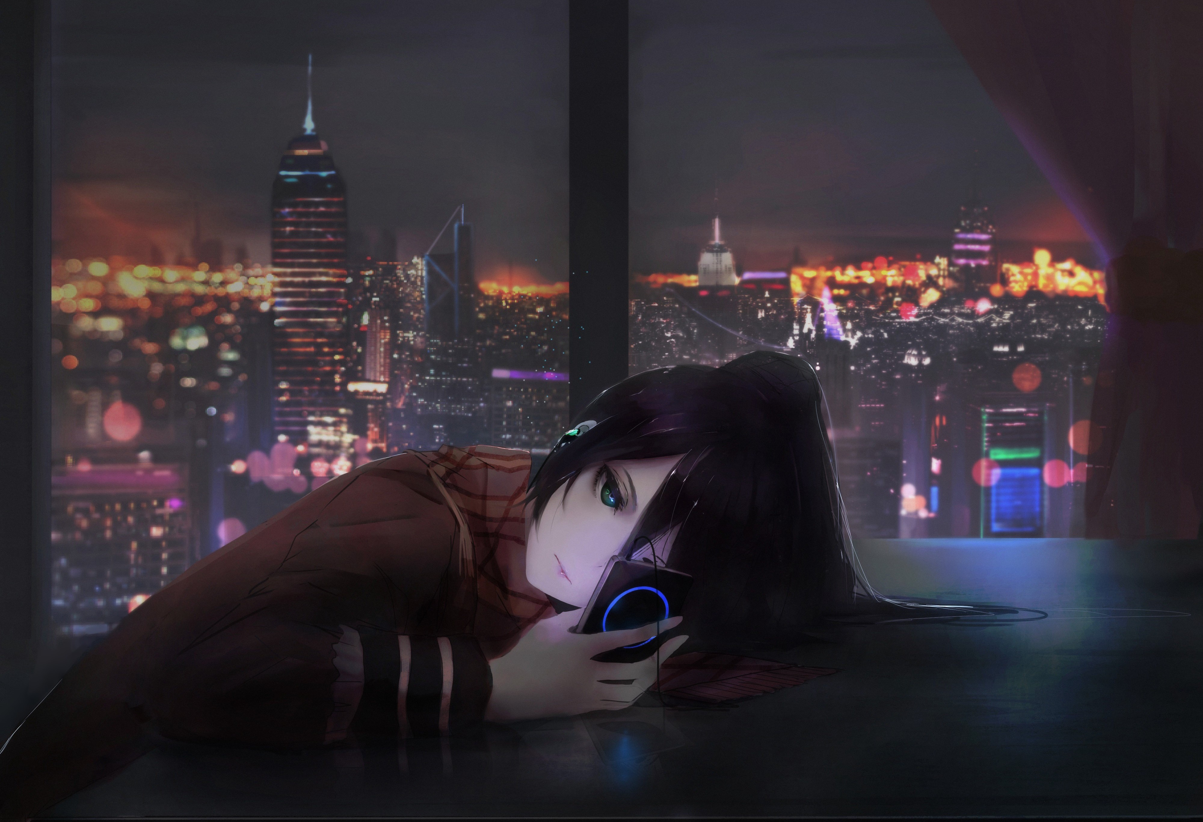 城市 夜晚 Aoi Ogata 动