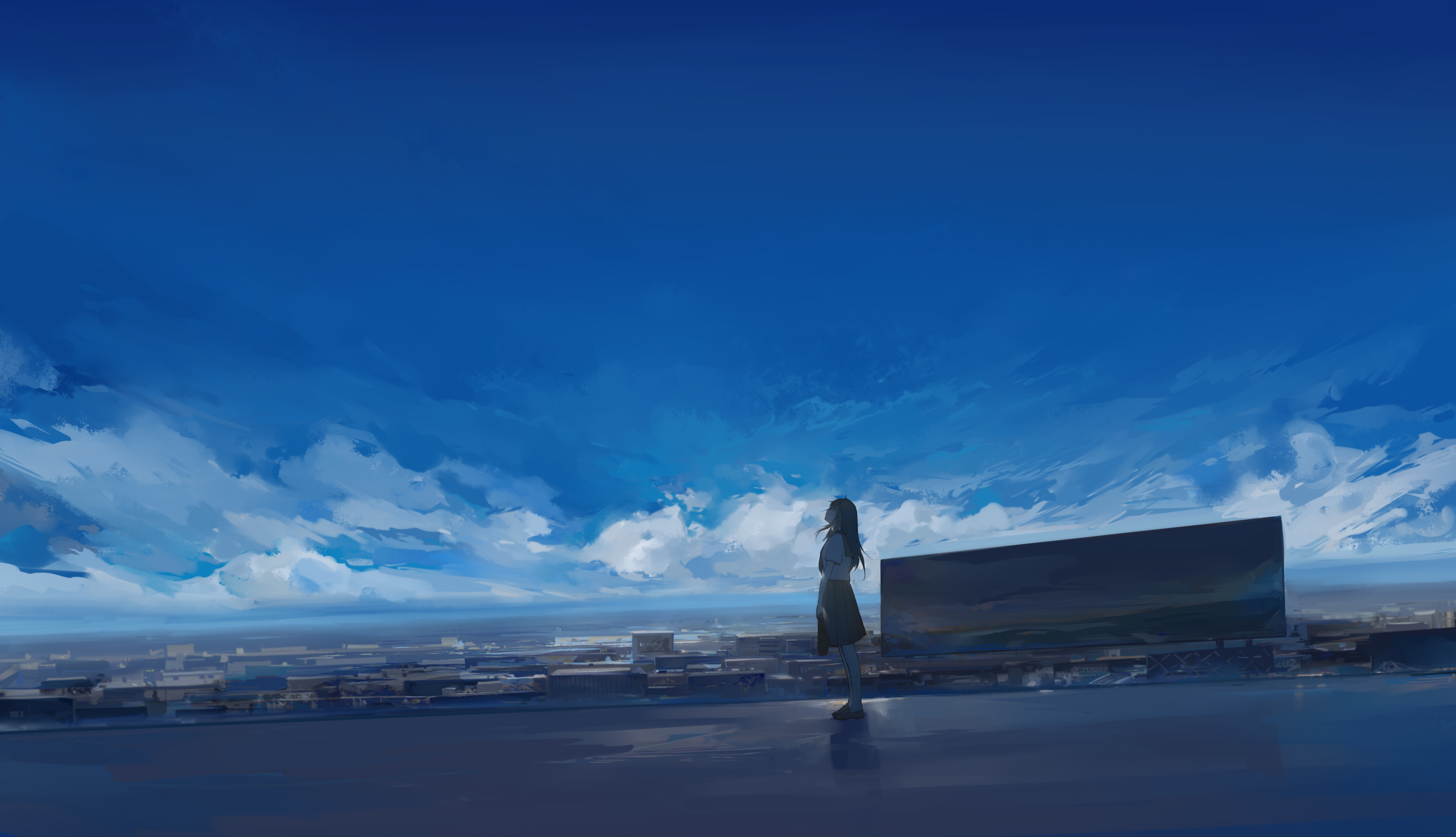 天空 云高中生女子6k动