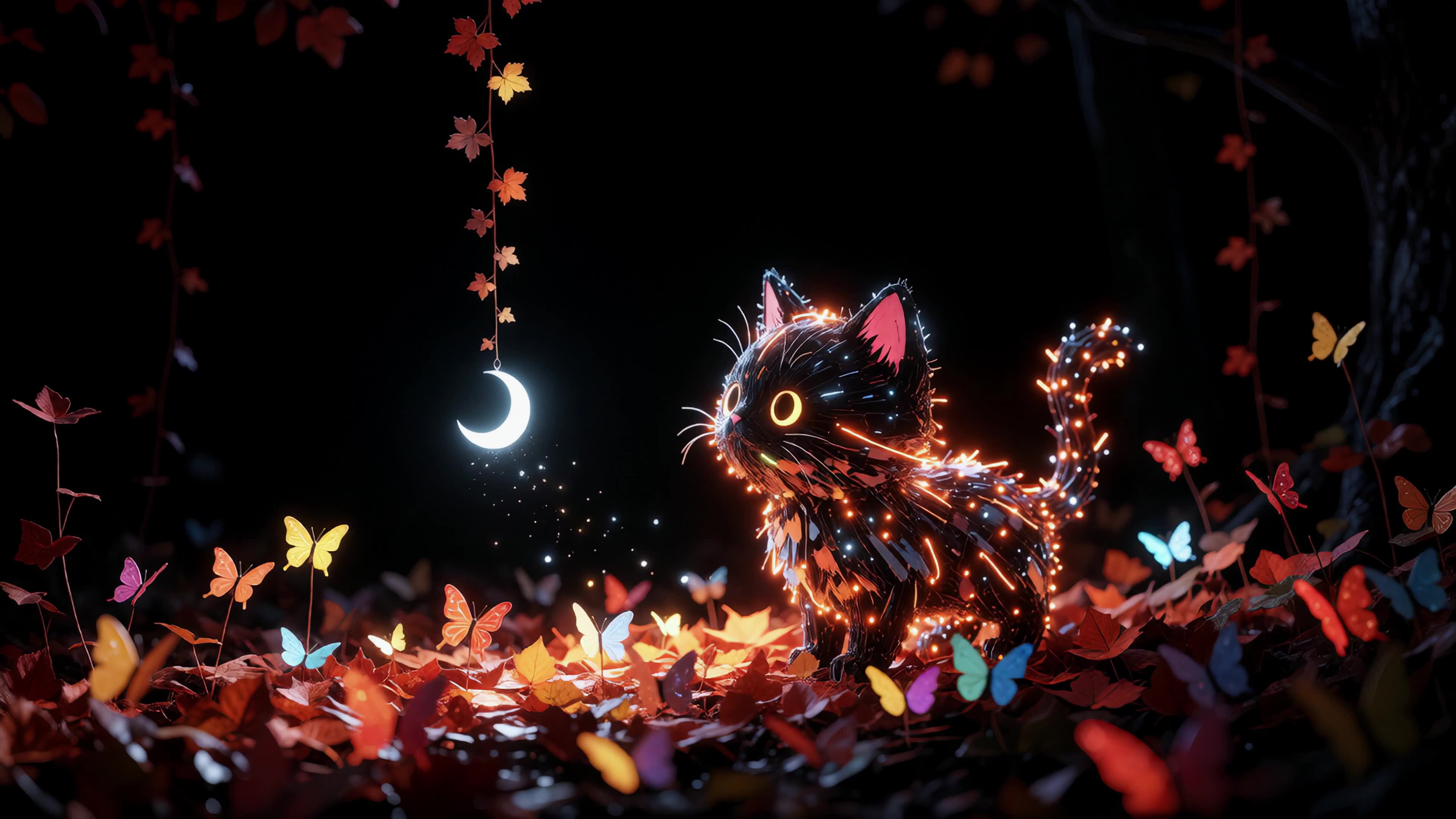 夜光猫影