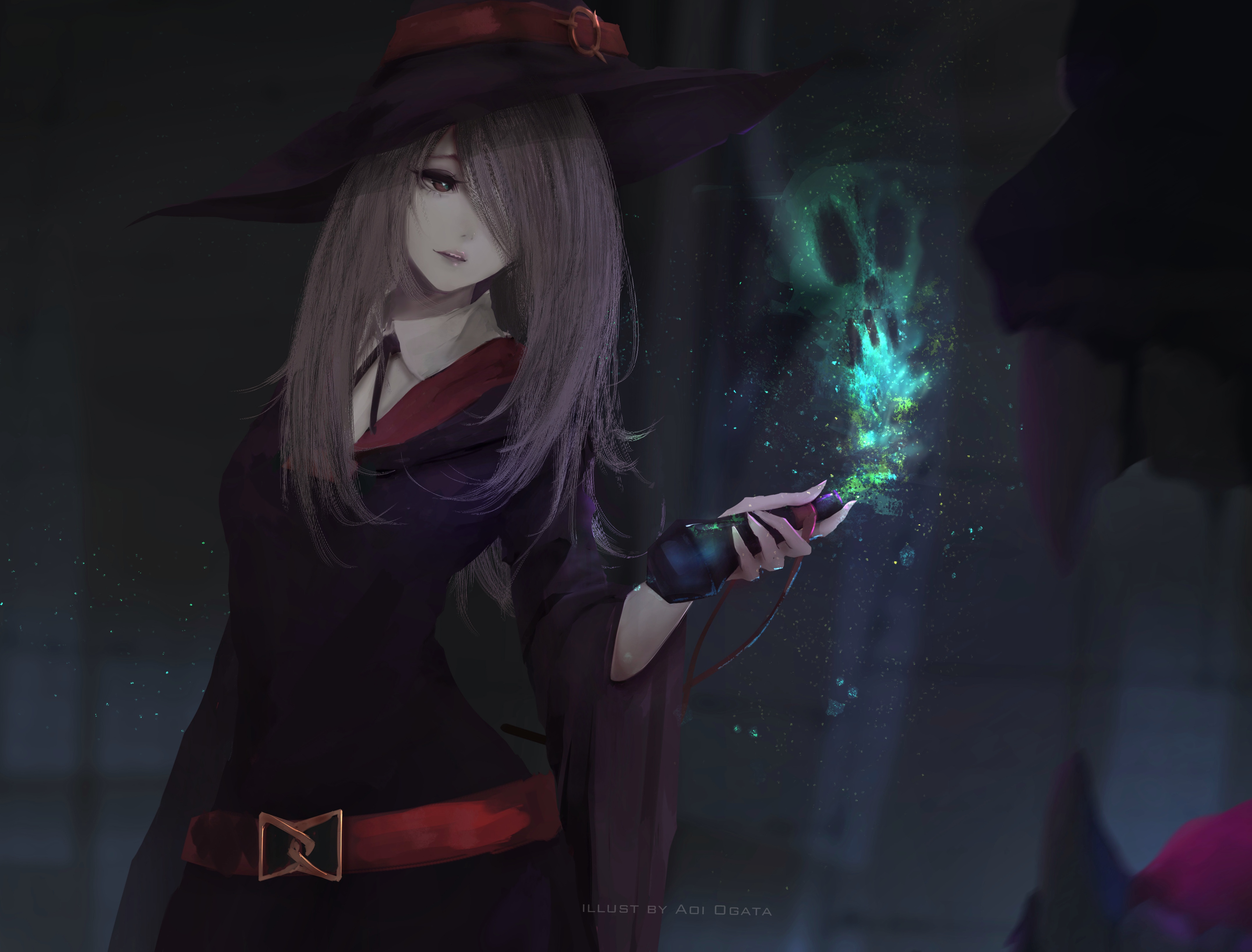 帽子,魔术,小女孩,女巫,