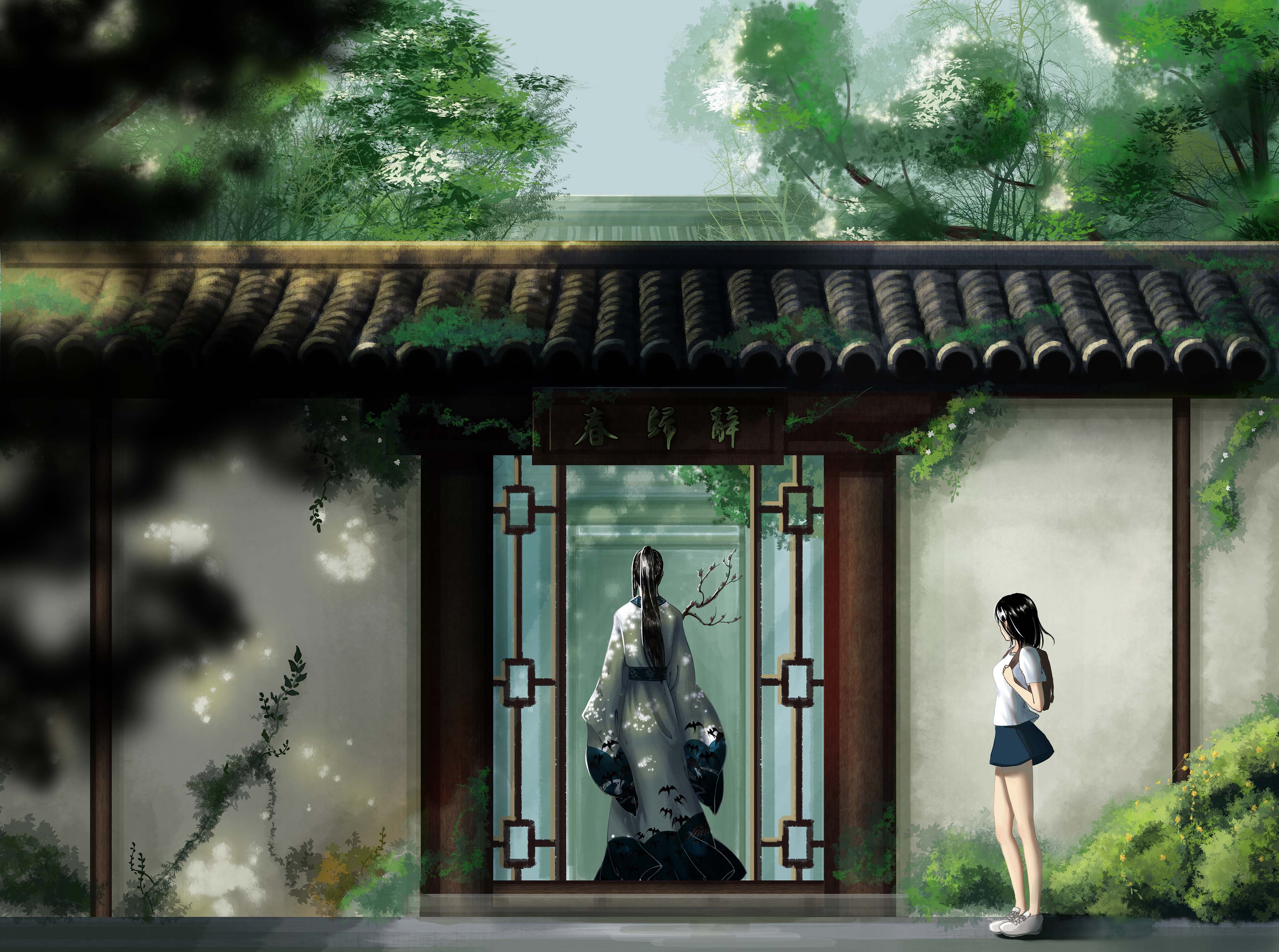 春归辞 中国风 插画4k图