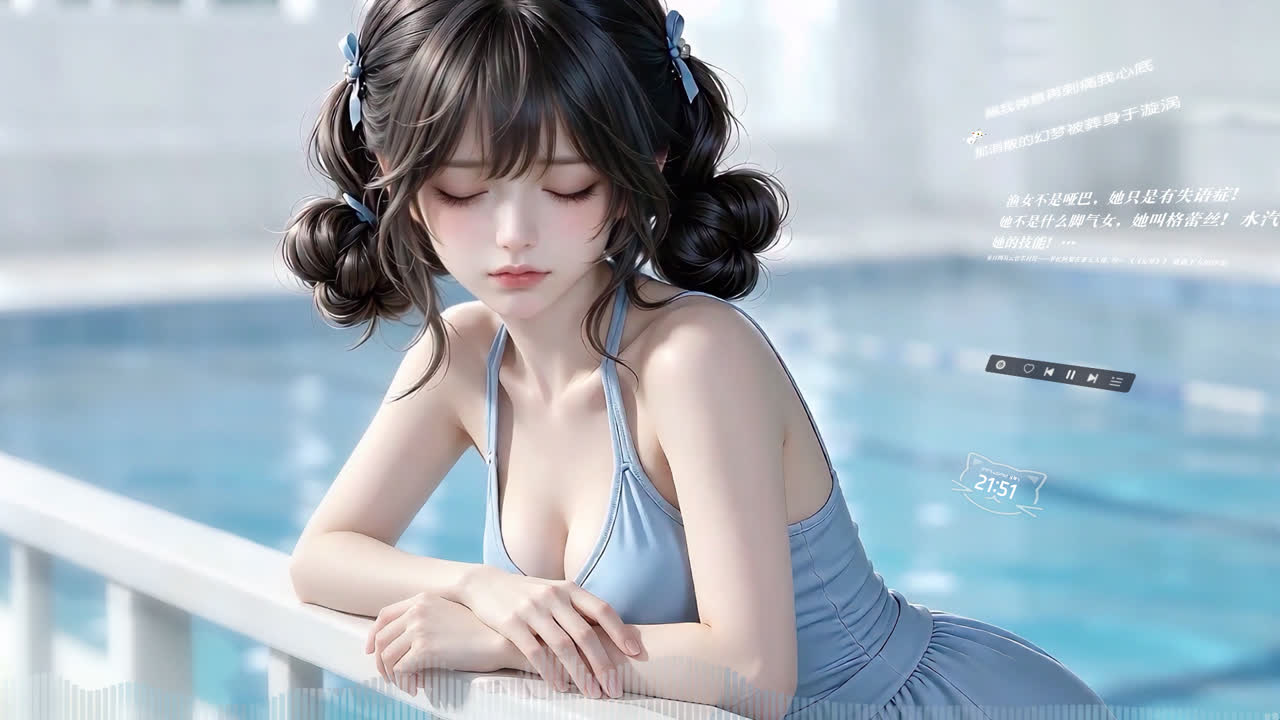 泳池少女（音乐互动）